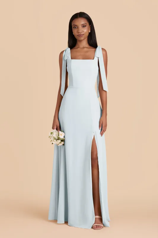 Alex Chiffon Dress - Mist Blue sold by Birdy Grey