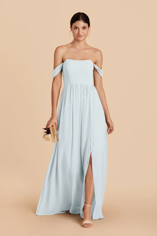 August Chiffon Dress - Mist Blue sold by Birdy Grey