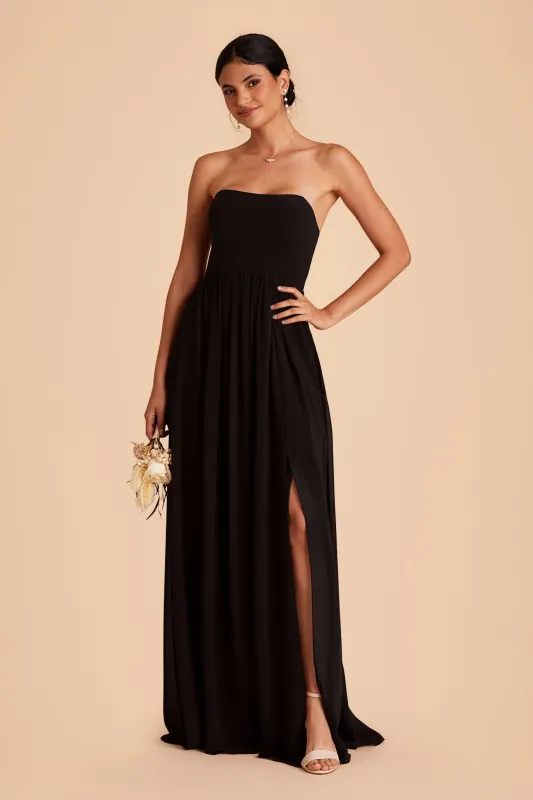 August Chiffon Dress - Black sold by Birdy Grey