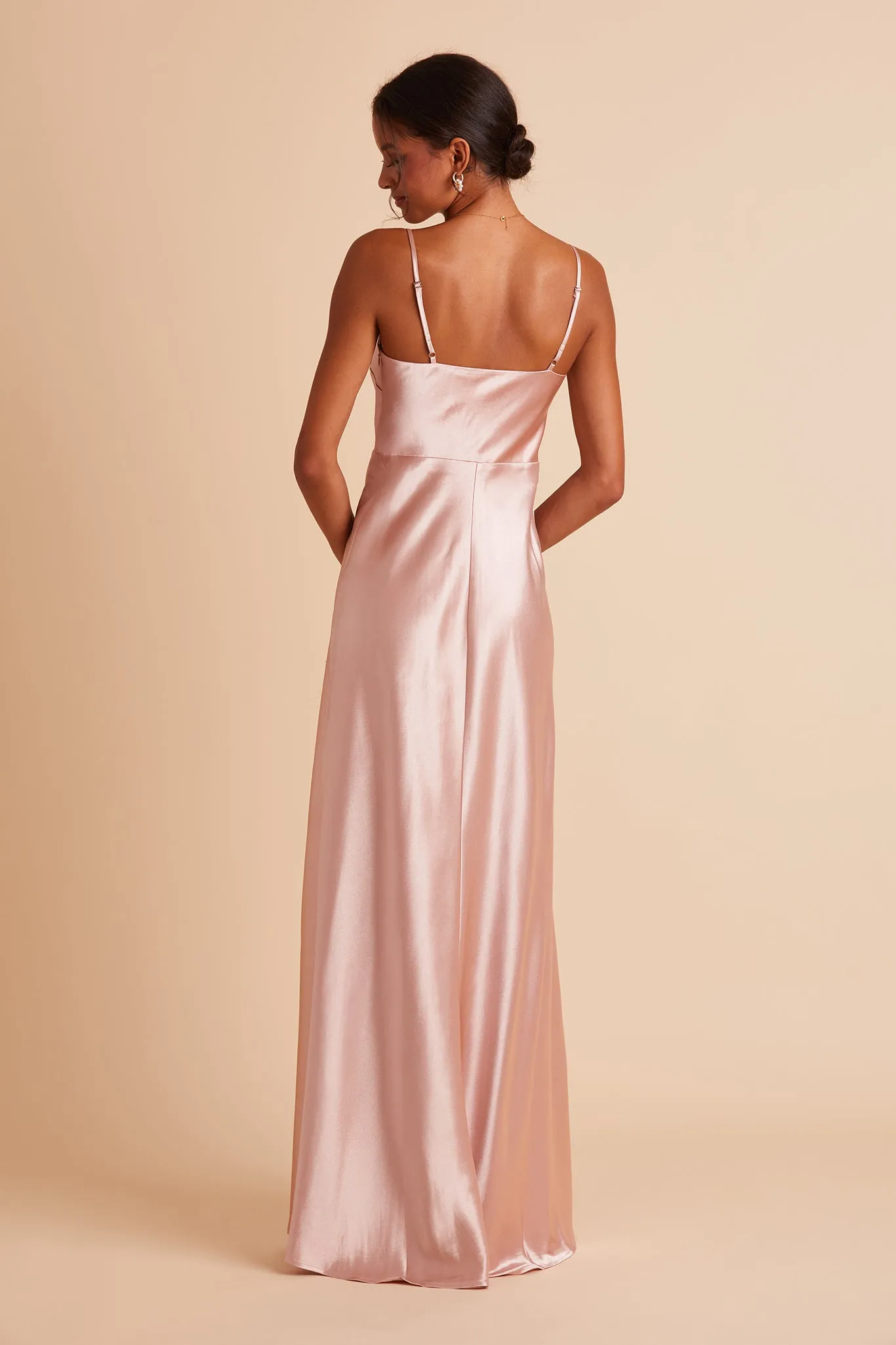 Lisa Shiny Satin Dress - Rose Gold sold by Birdy Grey product image thumbnail 3
