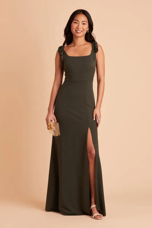 Alex Crepe Dress - Olive sold by Birdy Grey