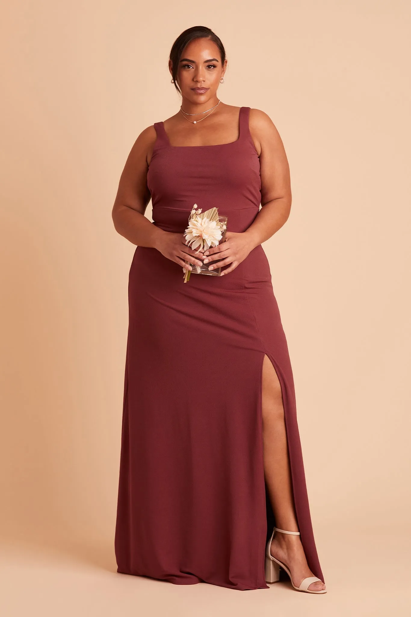 Alex Crepe Dress - Rosewood sold by Birdy Grey product image thumbnail 2