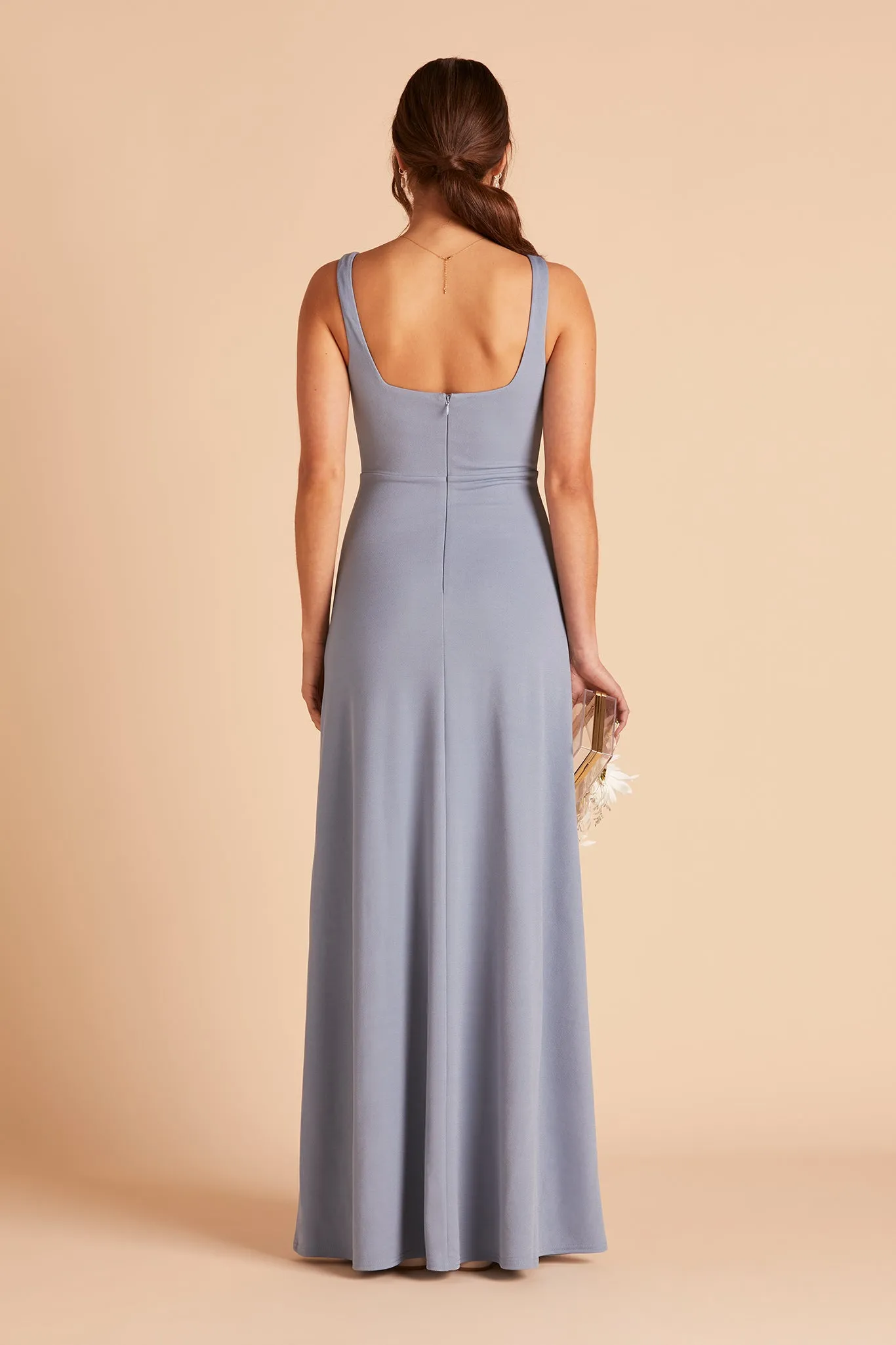 Alex Crepe Dress - Dusty Blue sold by Birdy Grey product image thumbnail 5