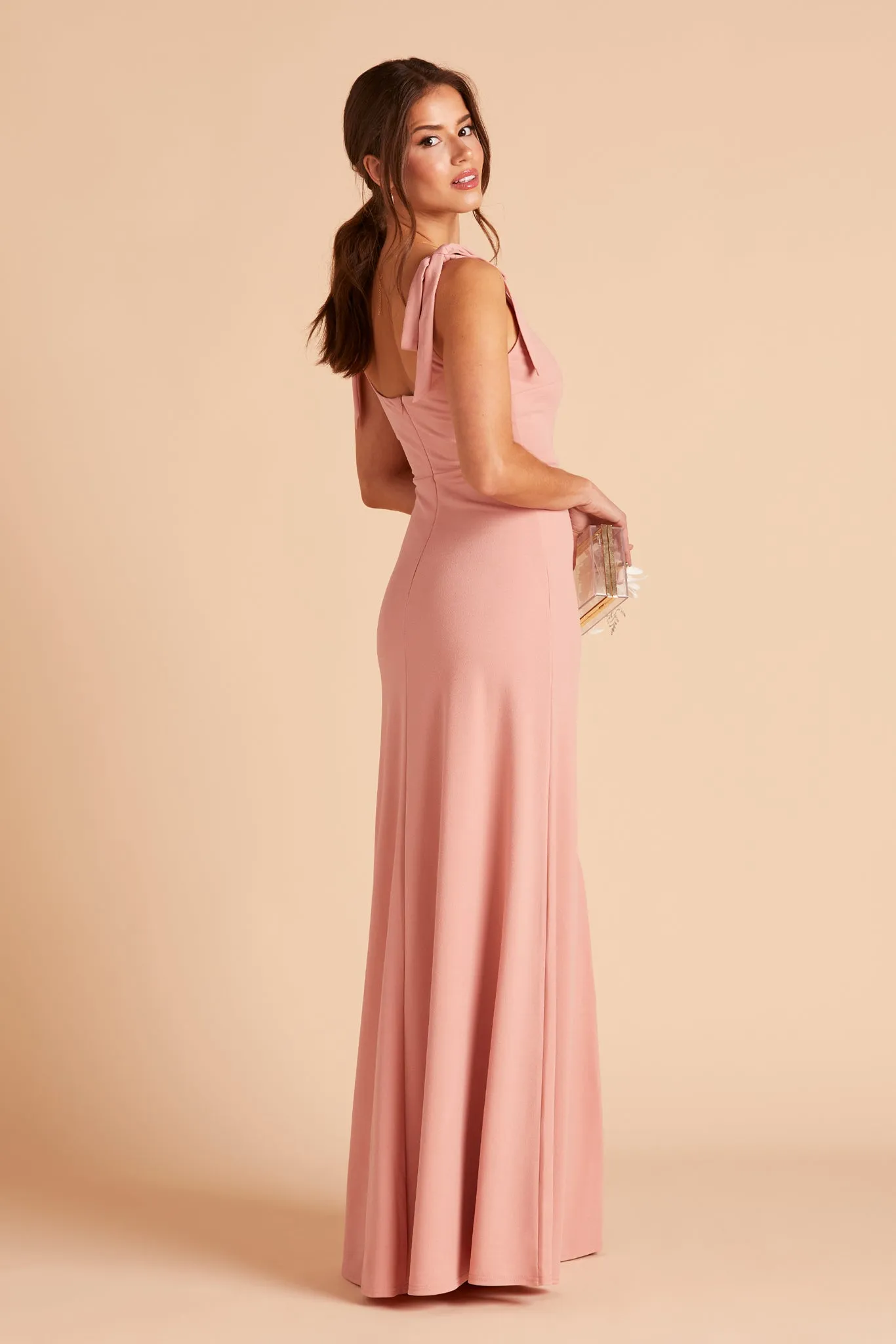 Alex Crepe Dress - Dusty Rose sold by Birdy Grey product image thumbnail 4