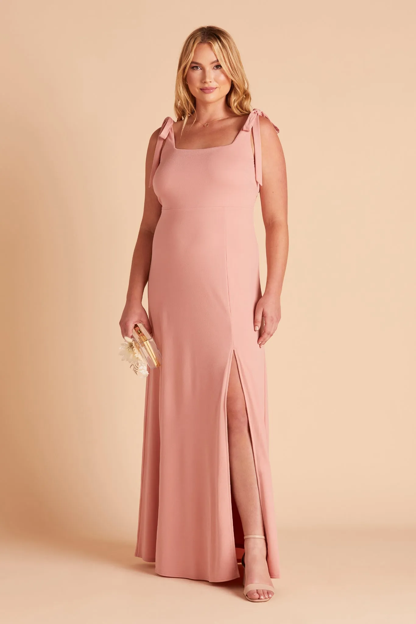 Alex Crepe Dress - Dusty Rose sold by Birdy Grey product image thumbnail 2