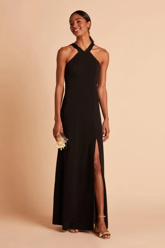 Gene Crepe Dress - Black sold by Birdy Grey