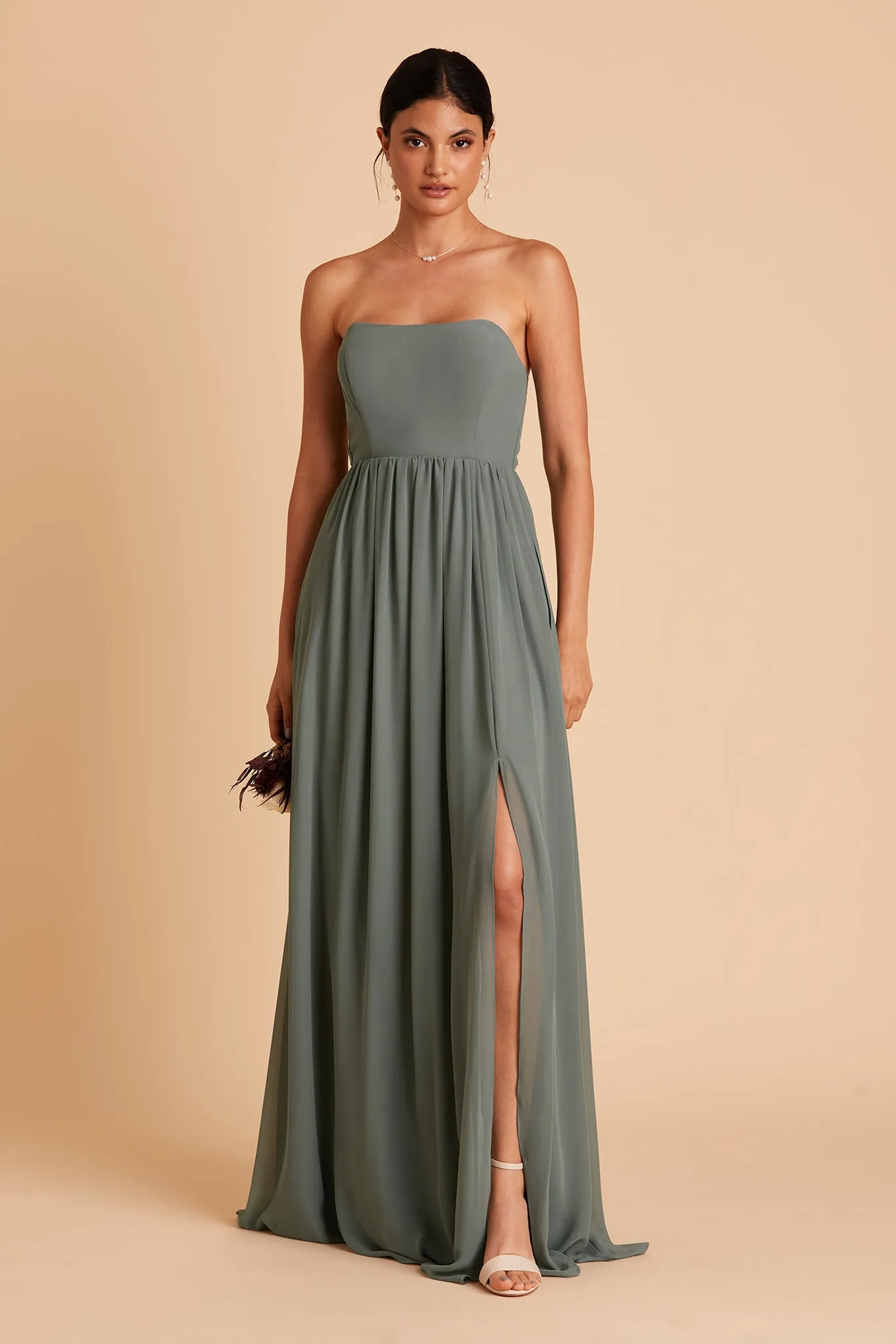 August Chiffon Dress - Sea Glass sold by Birdy Grey product image thumbnail 4