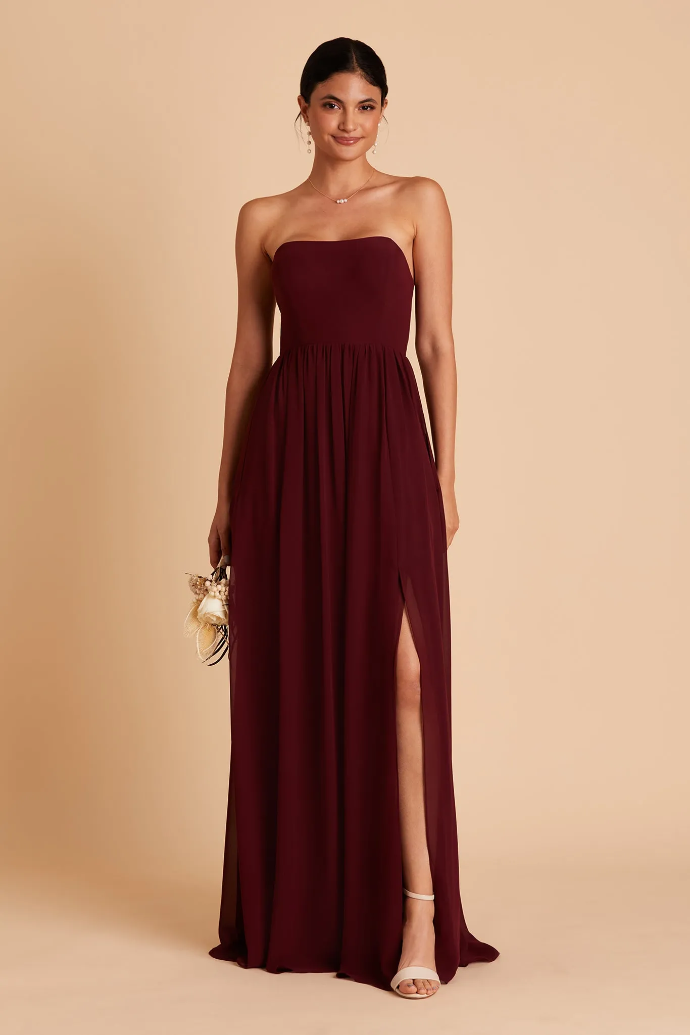 August Chiffon Dress - Cabernet sold by Birdy Grey product image thumbnail 3