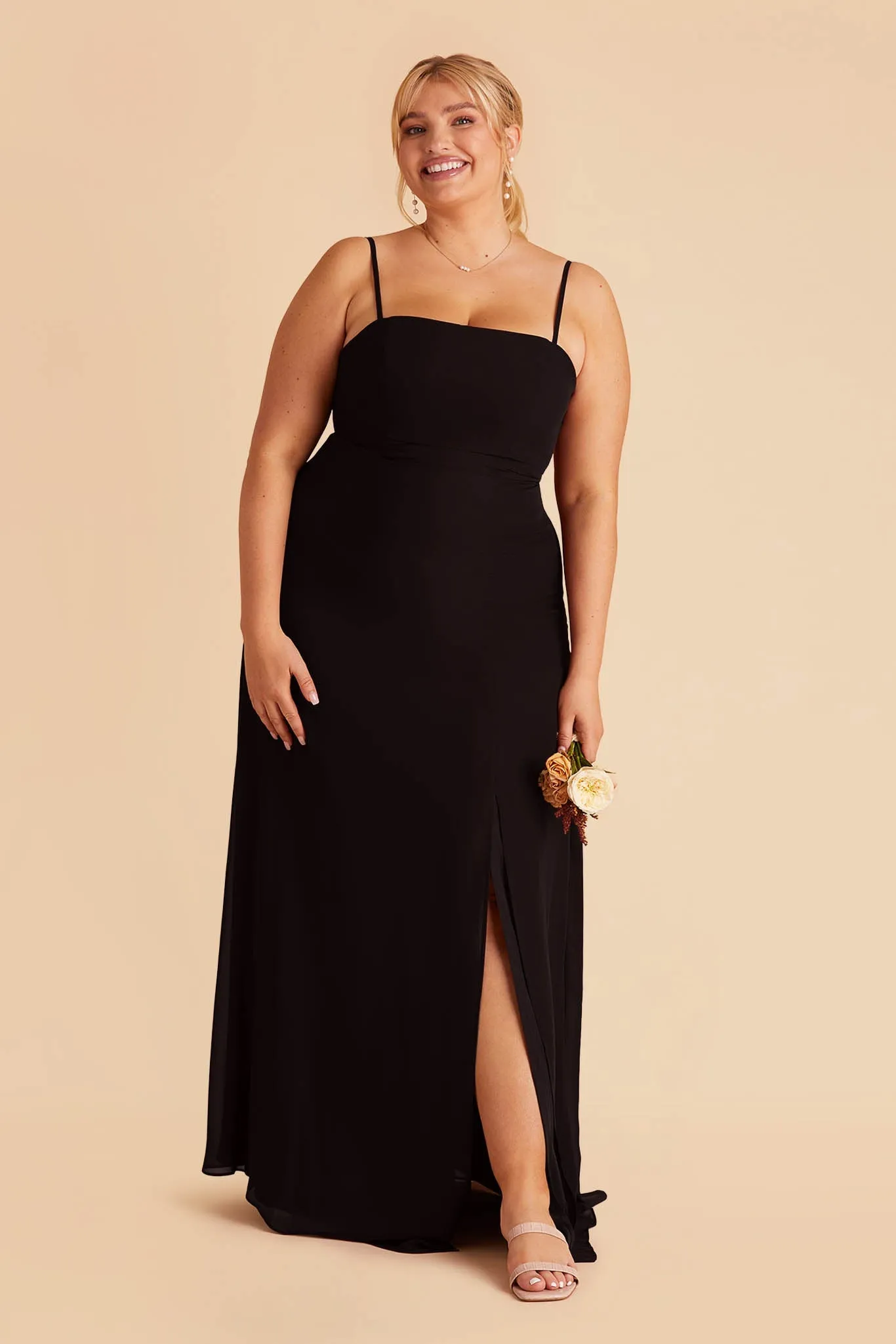 Chris Chiffon Dress - Black sold by Birdy Grey product image thumbnail 2
