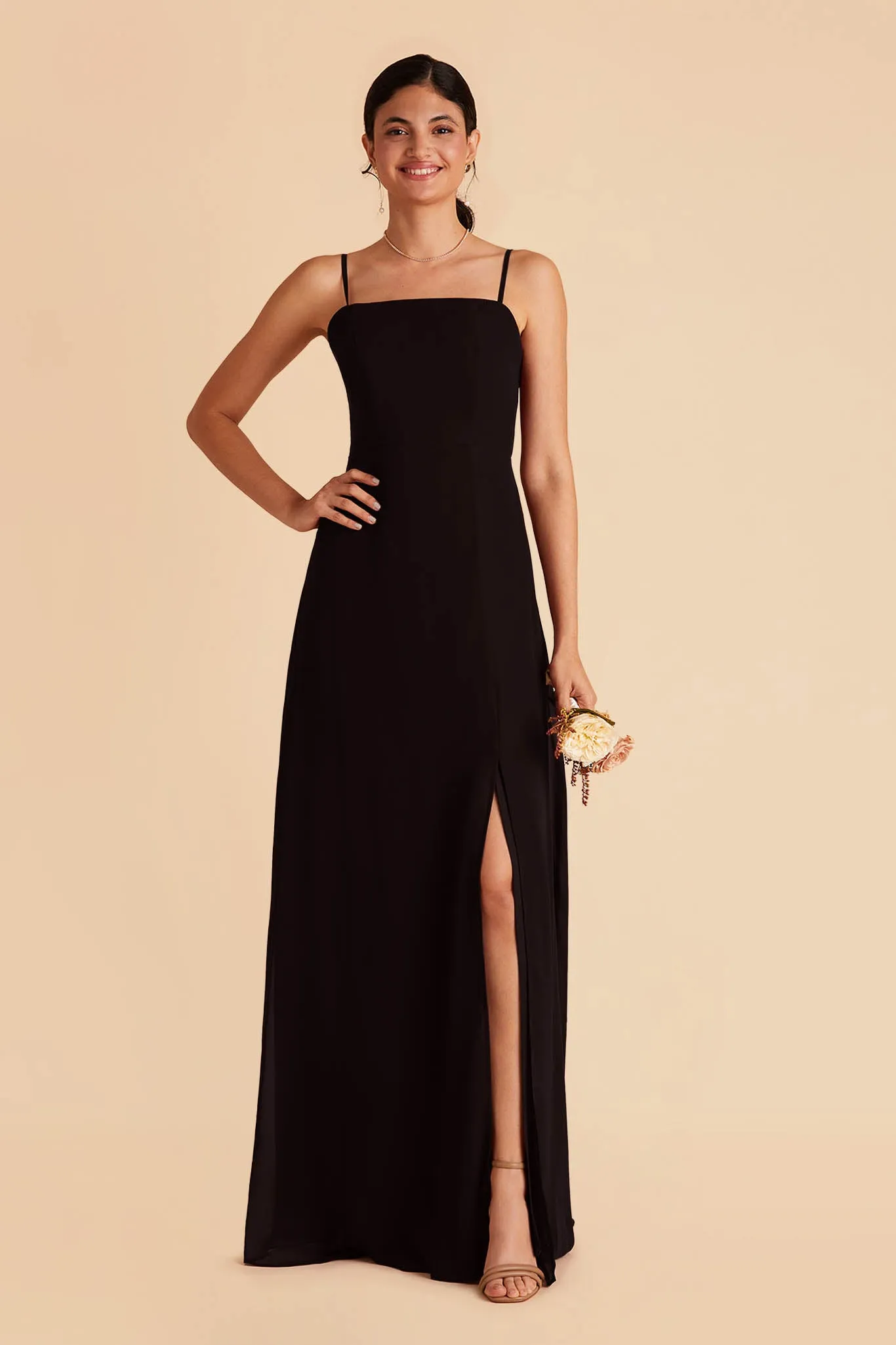 Chris Chiffon Dress - Black sold by Birdy Grey product image thumbnail 3