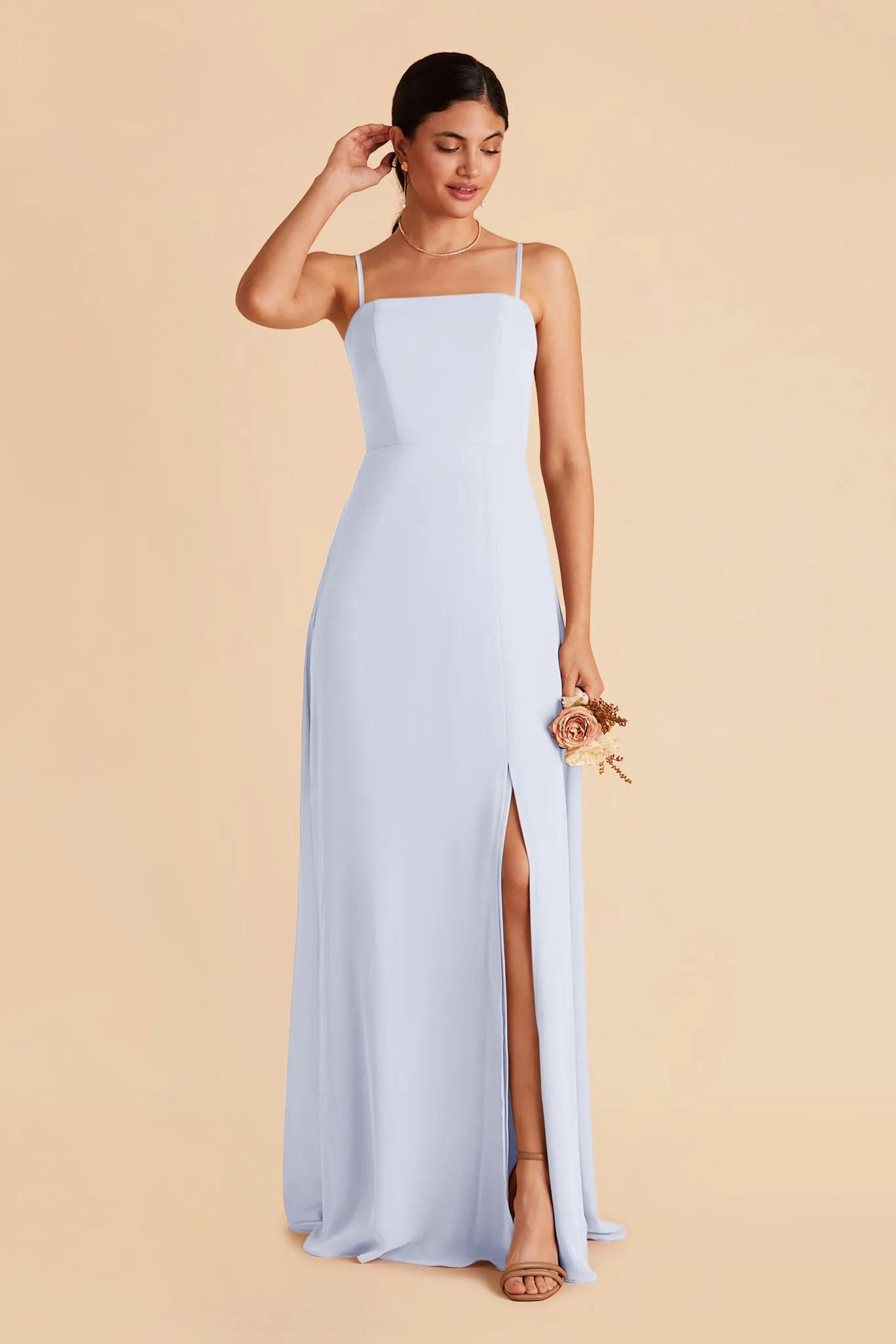 Chris Chiffon Dress - Ice Blue sold by Birdy Grey product image thumbnail 4