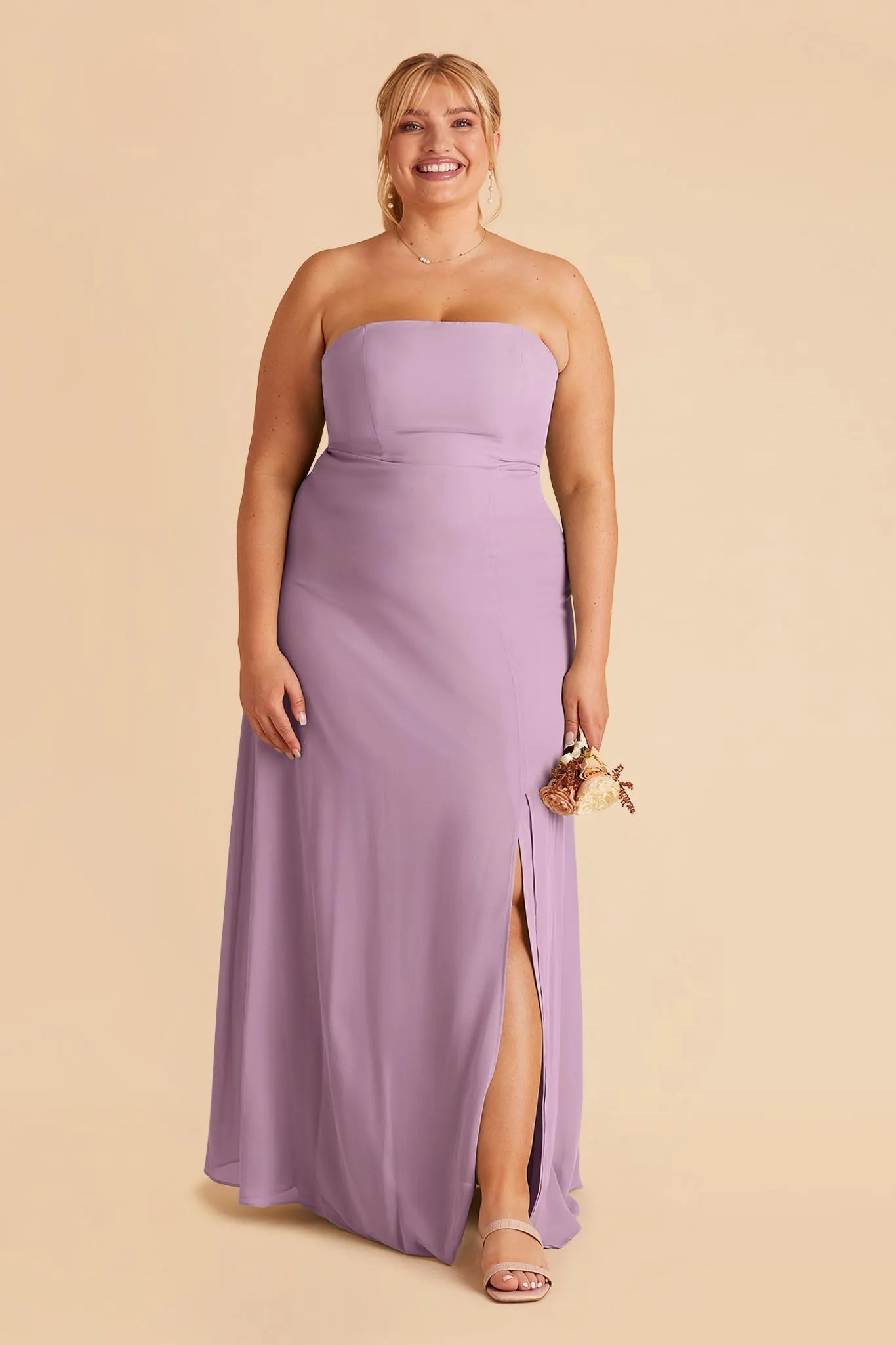 Chris Chiffon Dress - Lavender sold by Birdy Grey product image thumbnail 2