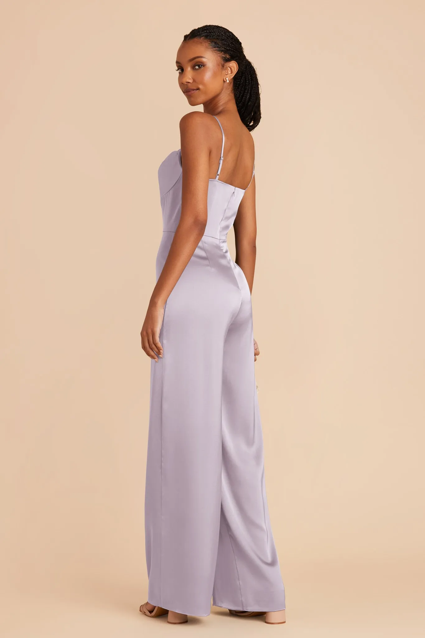 Donna Matte Satin Jumpsuit - Dusty Lilac sold by Birdy Grey product image thumbnail 5