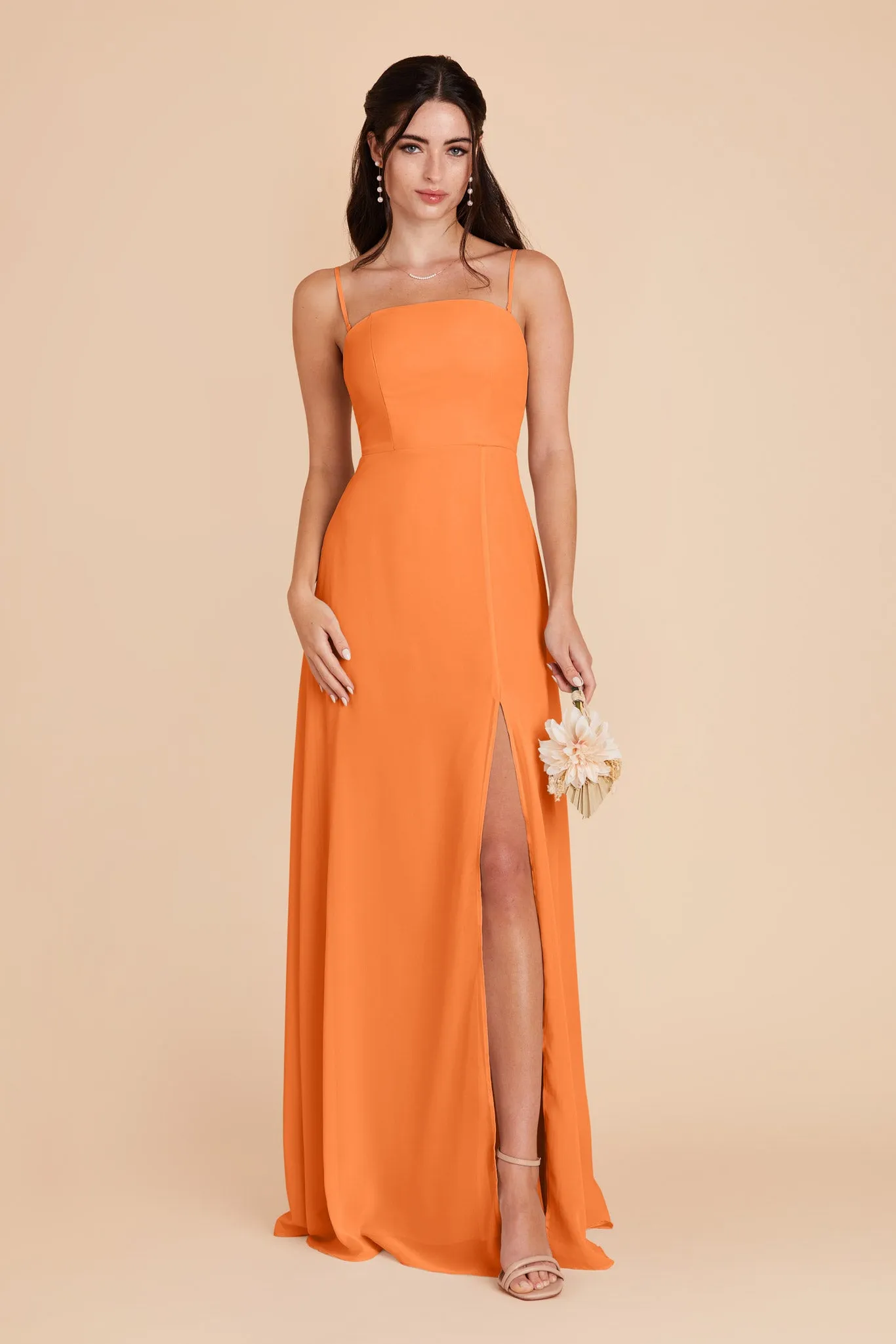 Chris Chiffon Dress - Apricot sold by Birdy Grey product image thumbnail 3