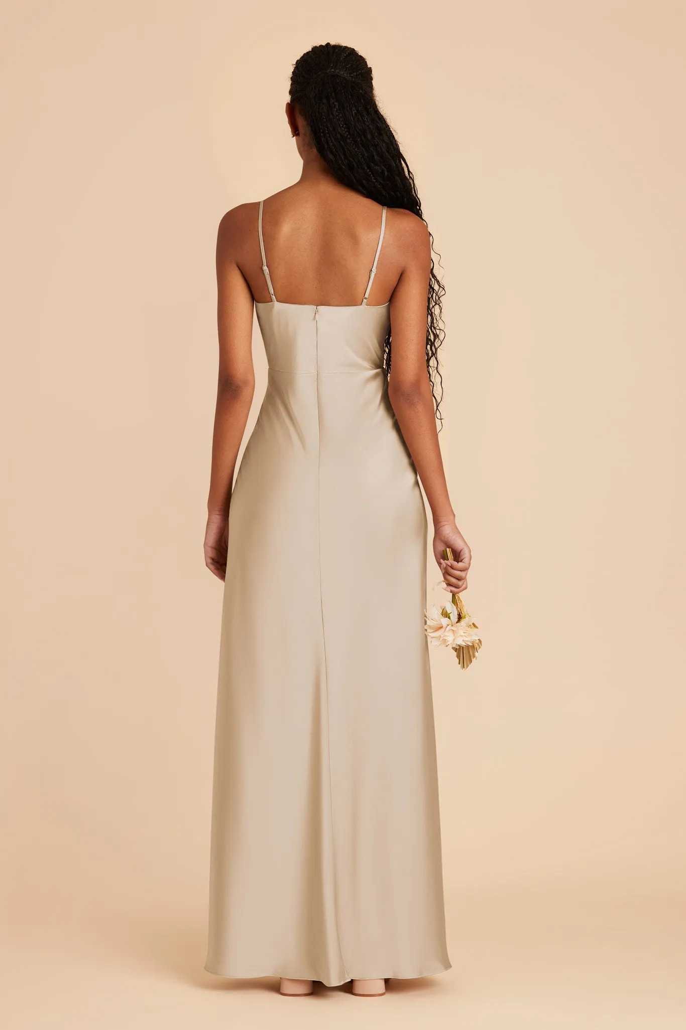 Lisa Matte Satin Dress - Neutral Champagne sold by Birdy Grey product image thumbnail 5