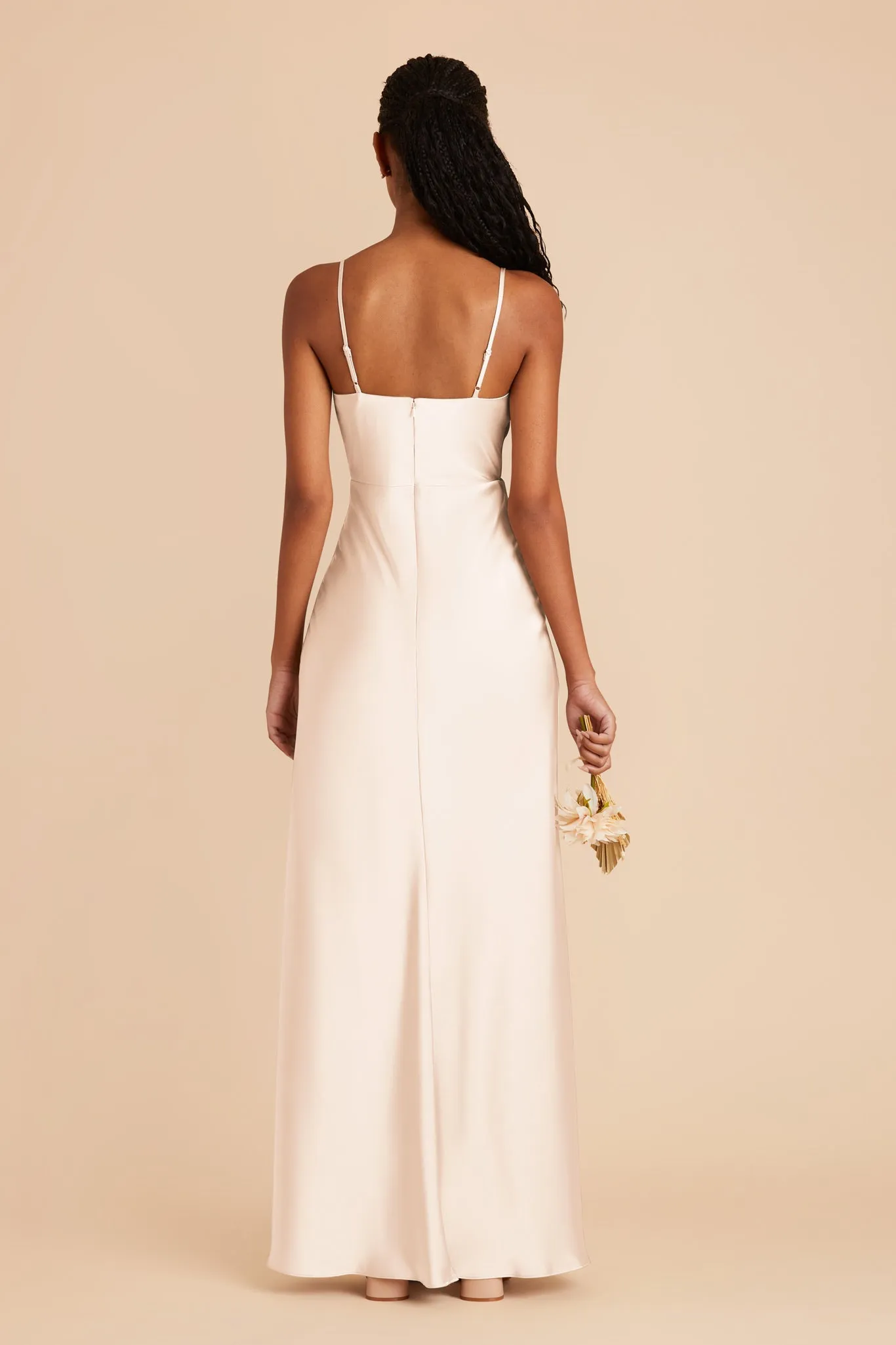 Lisa Matte Satin Dress - Champagne sold by Birdy Grey product image thumbnail 5