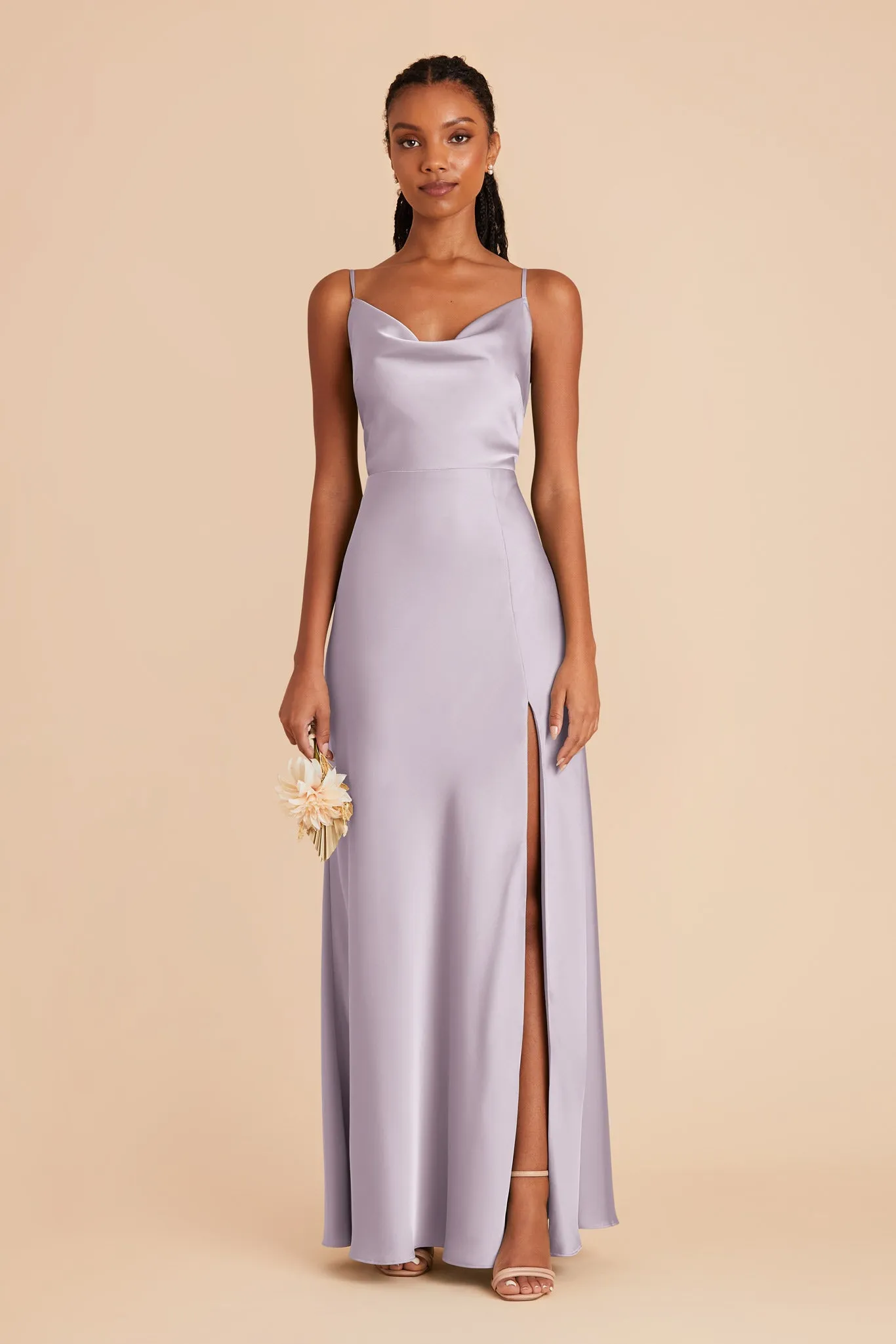 Lisa Matte Satin Dress - Dusty Lilac sold by Birdy Grey product image thumbnail 2