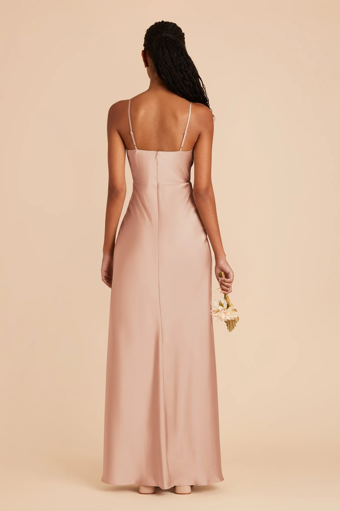 Lisa Matte Satin Dress - Rose Gold sold by Birdy Grey product image thumbnail 5
