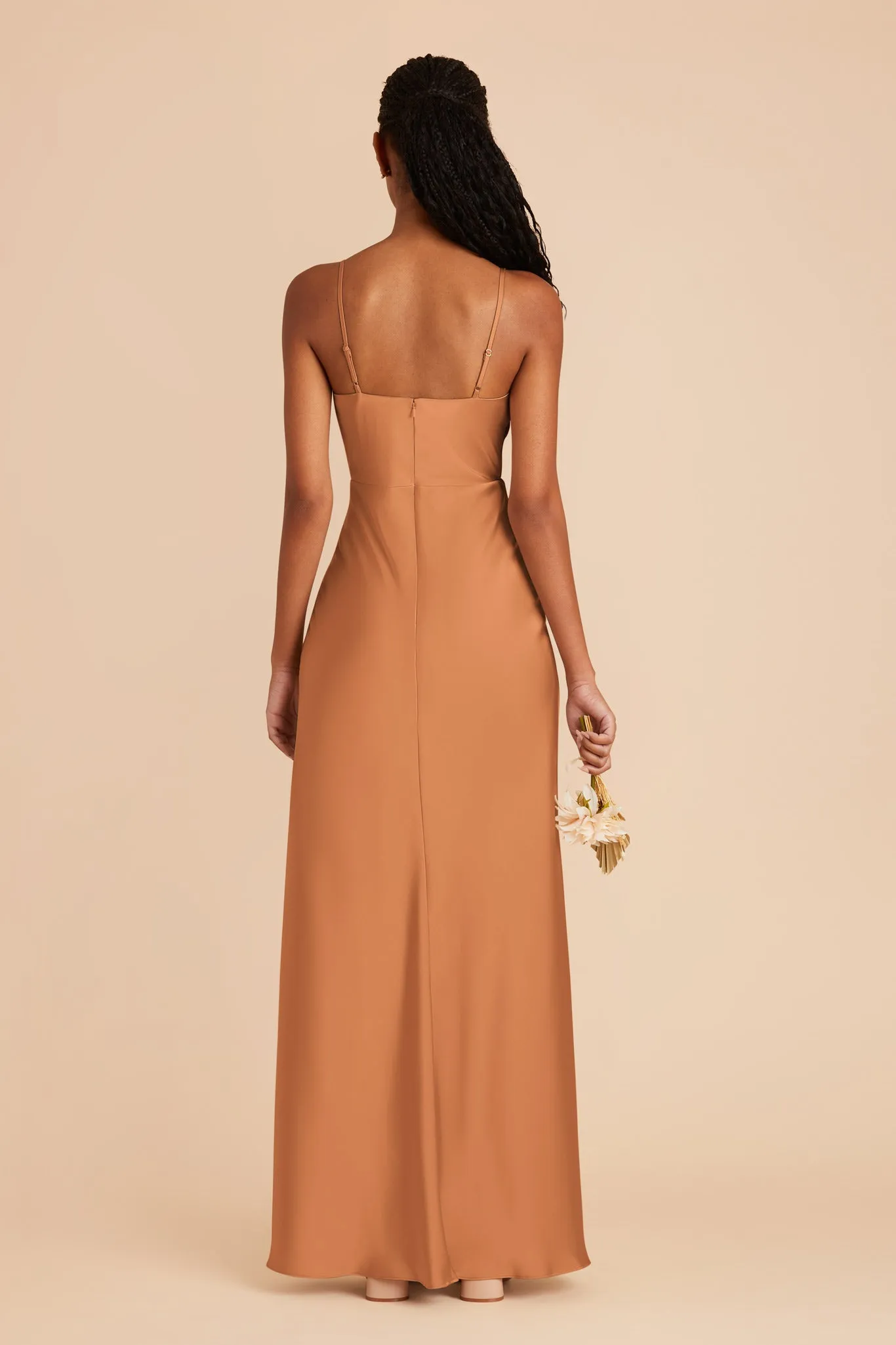 Lisa Matte Satin Dress - Rust sold by Birdy Grey product image thumbnail 5
