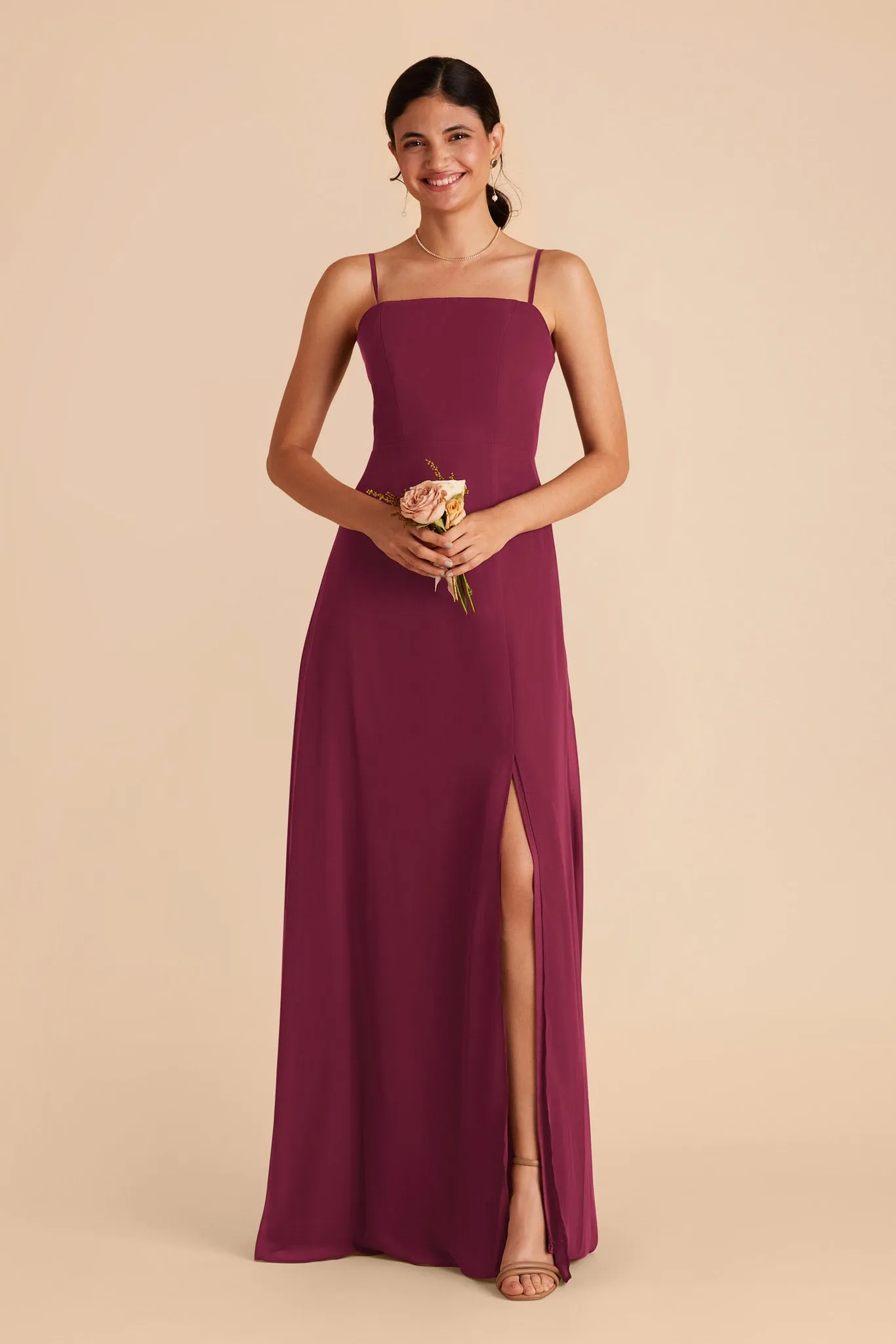 Chris Chiffon Dress - Berry sold by Birdy Grey product image thumbnail 4