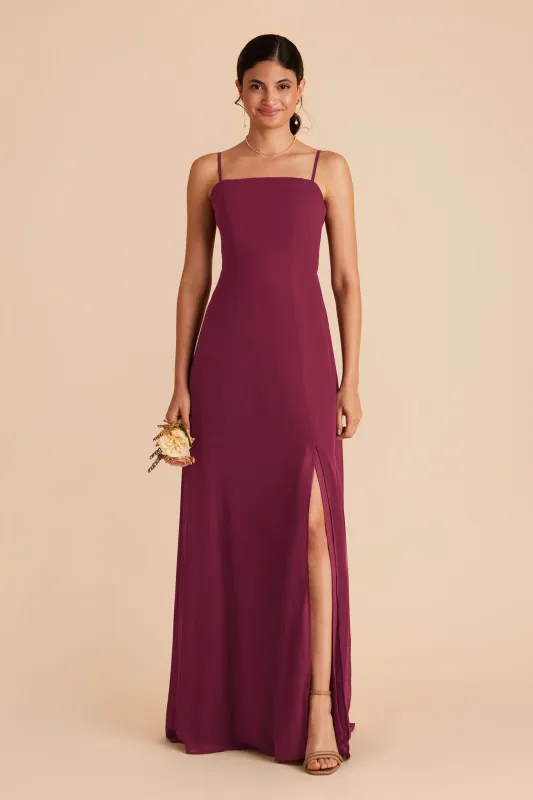 Chris Chiffon Dress - Berry sold by Birdy Grey