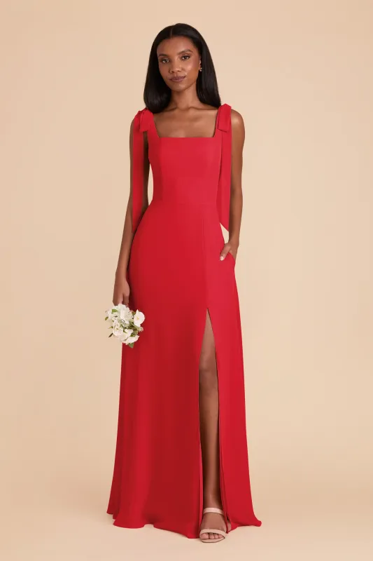 Alex Chiffon Dress - Ruby Red sold by Birdy Grey