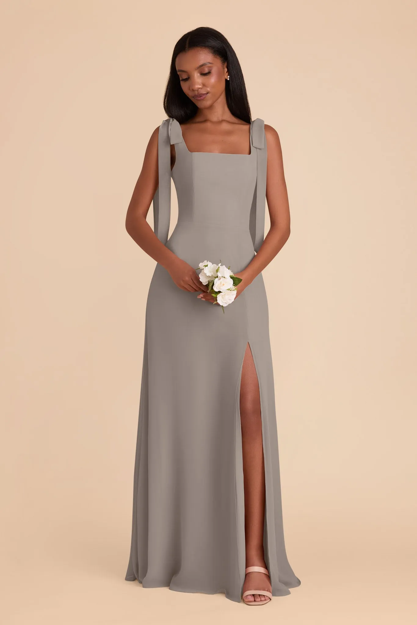 Alex Chiffon Dress - Silver sold by Birdy Grey product image thumbnail 3