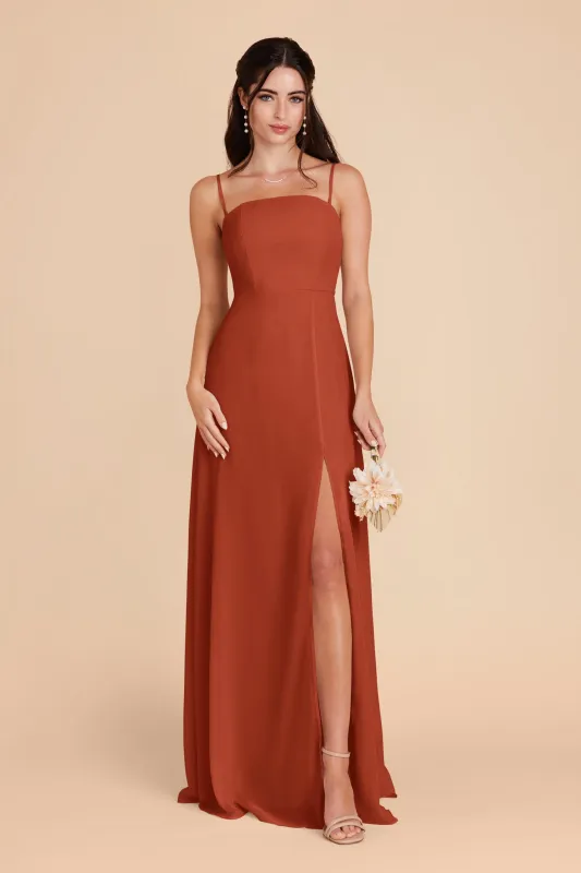 Chris Chiffon Dress - Auburn sold by Birdy Grey