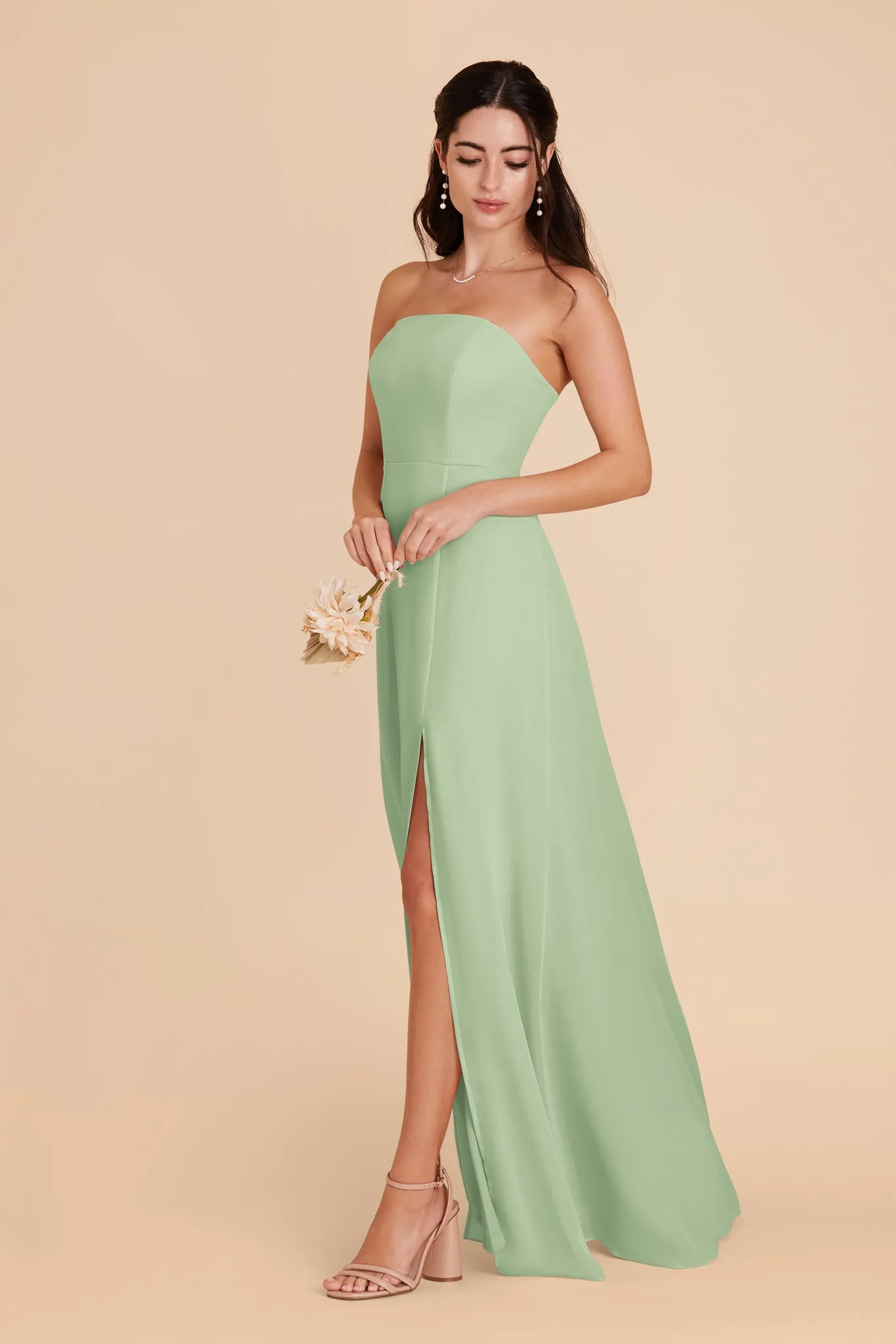 Chris Chiffon Dress - Pistachio sold by Birdy Grey product image thumbnail 4