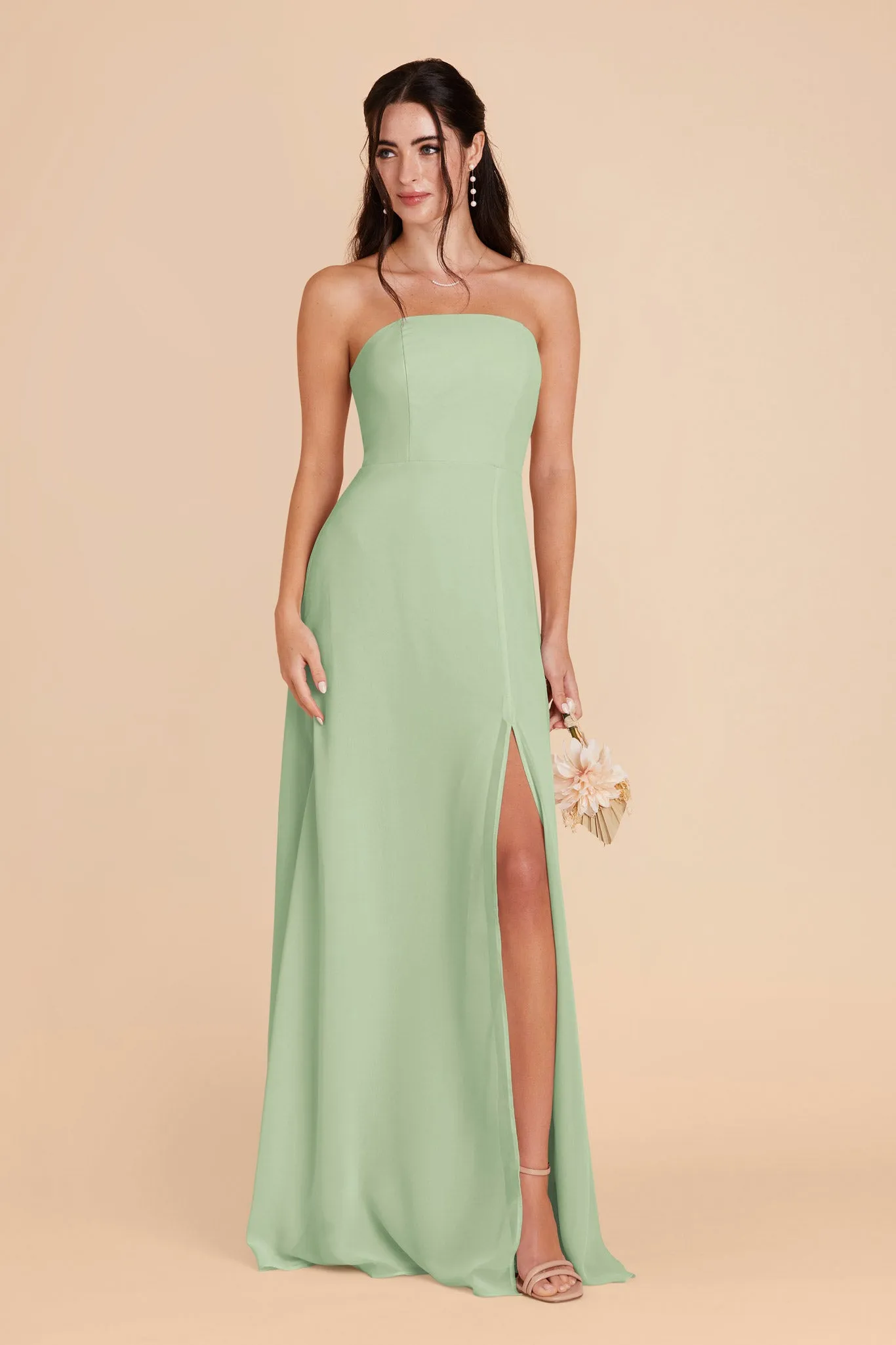 Chris Chiffon Dress - Pistachio sold by Birdy Grey product image thumbnail 3