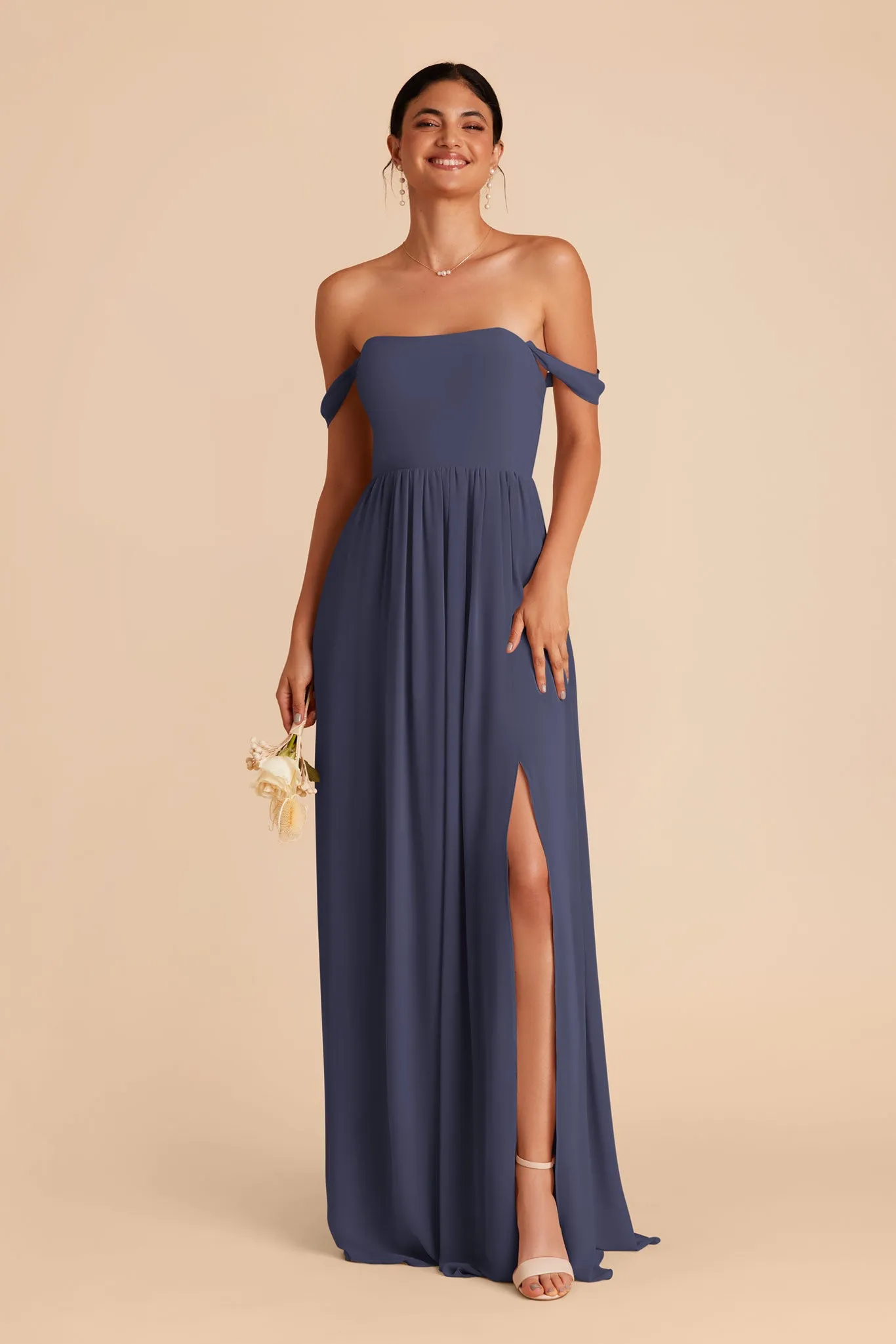 August Chiffon Dress - Dusk Blue sold by Birdy Grey product image thumbnail 4