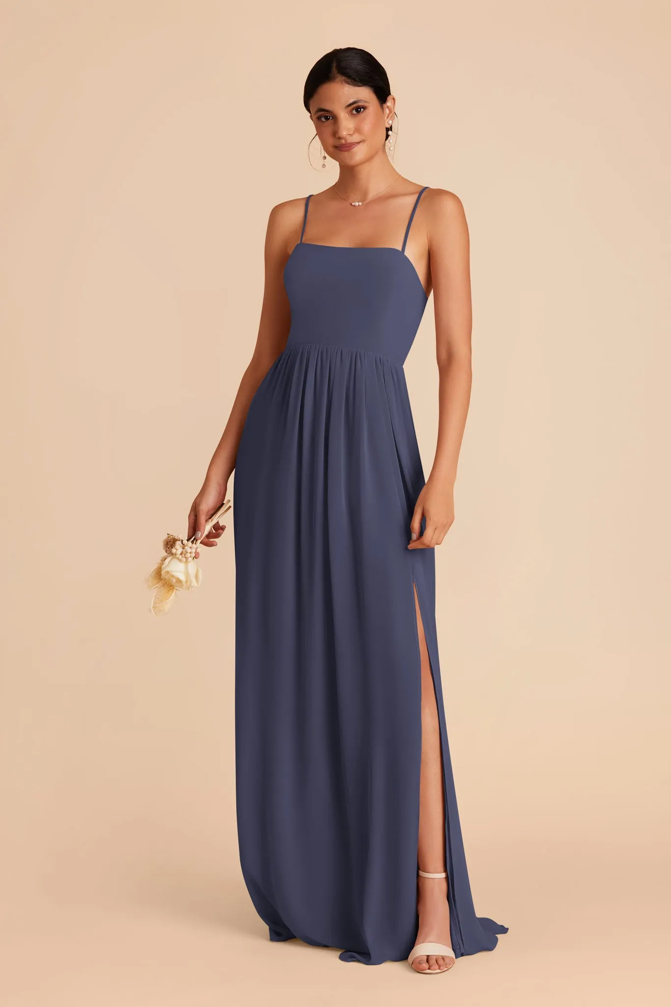 August Chiffon Dress - Dusk Blue sold by Birdy Grey product image thumbnail 5