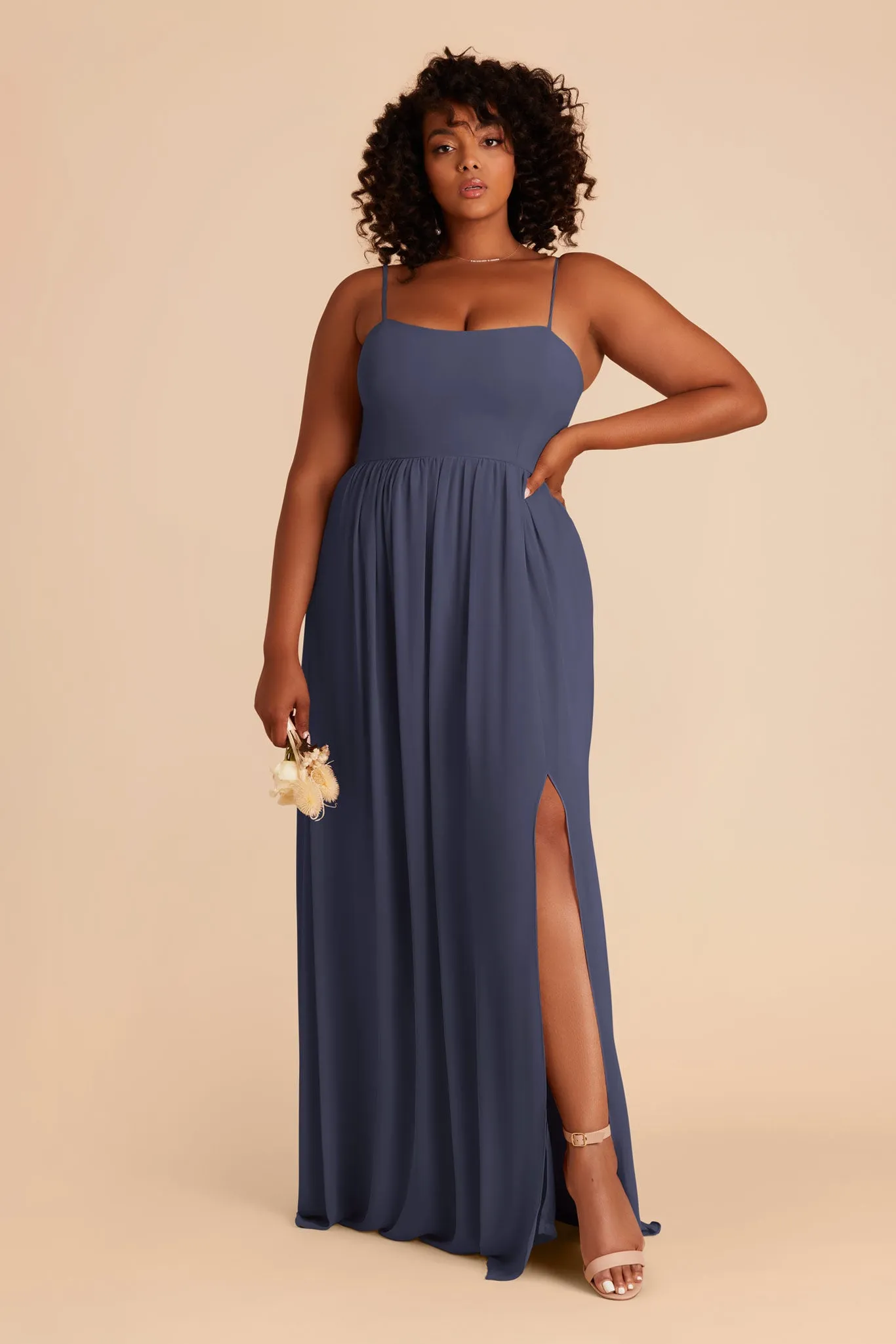 August Chiffon Dress - Dusk Blue sold by Birdy Grey product image thumbnail 2