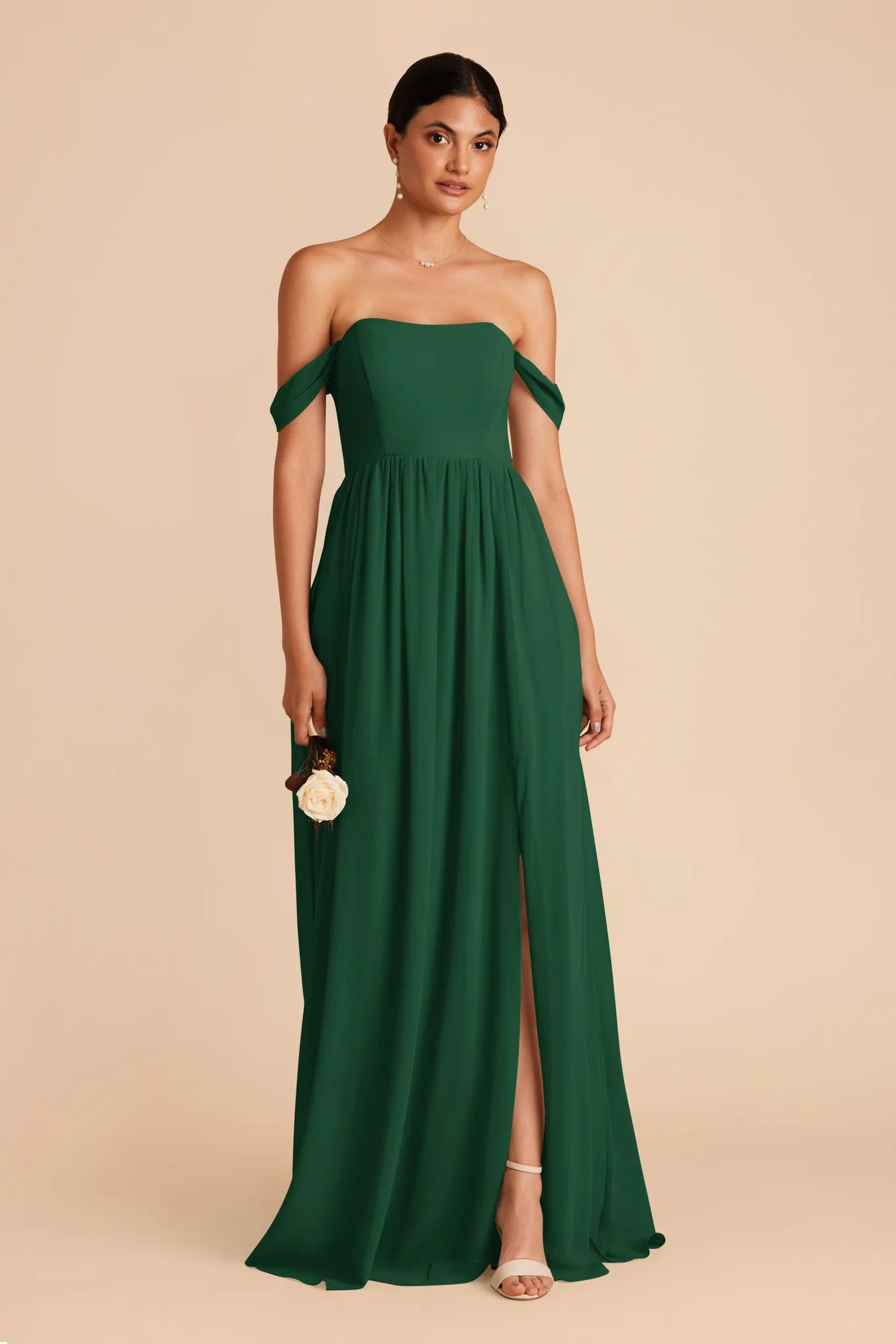 August Chiffon Dress - Forest Green sold by Birdy Grey product image thumbnail 4