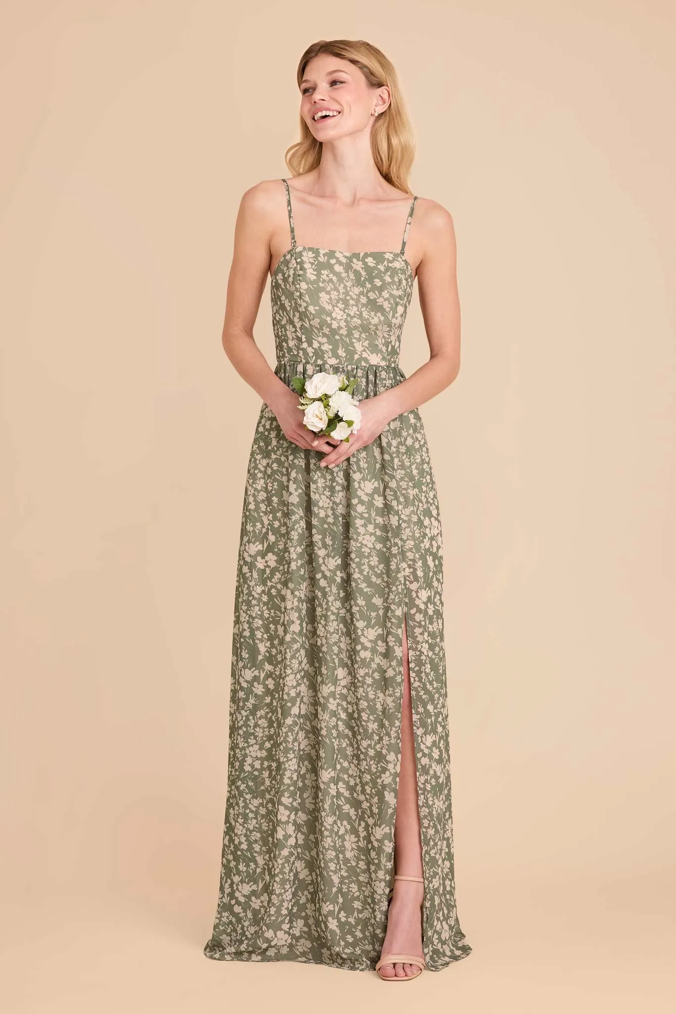 August Chiffon Dress - Thyme Dreamy Floral sold by Birdy Grey product image thumbnail 3