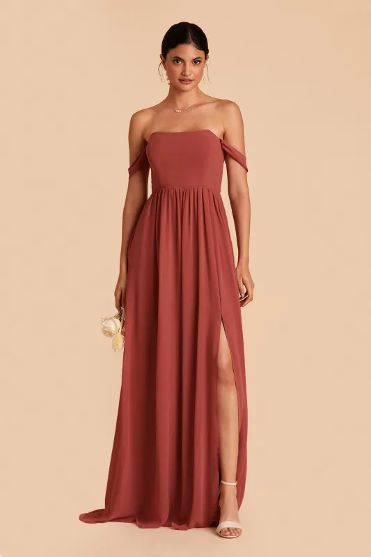 August Chiffon Dress - Spice sold by Birdy Grey