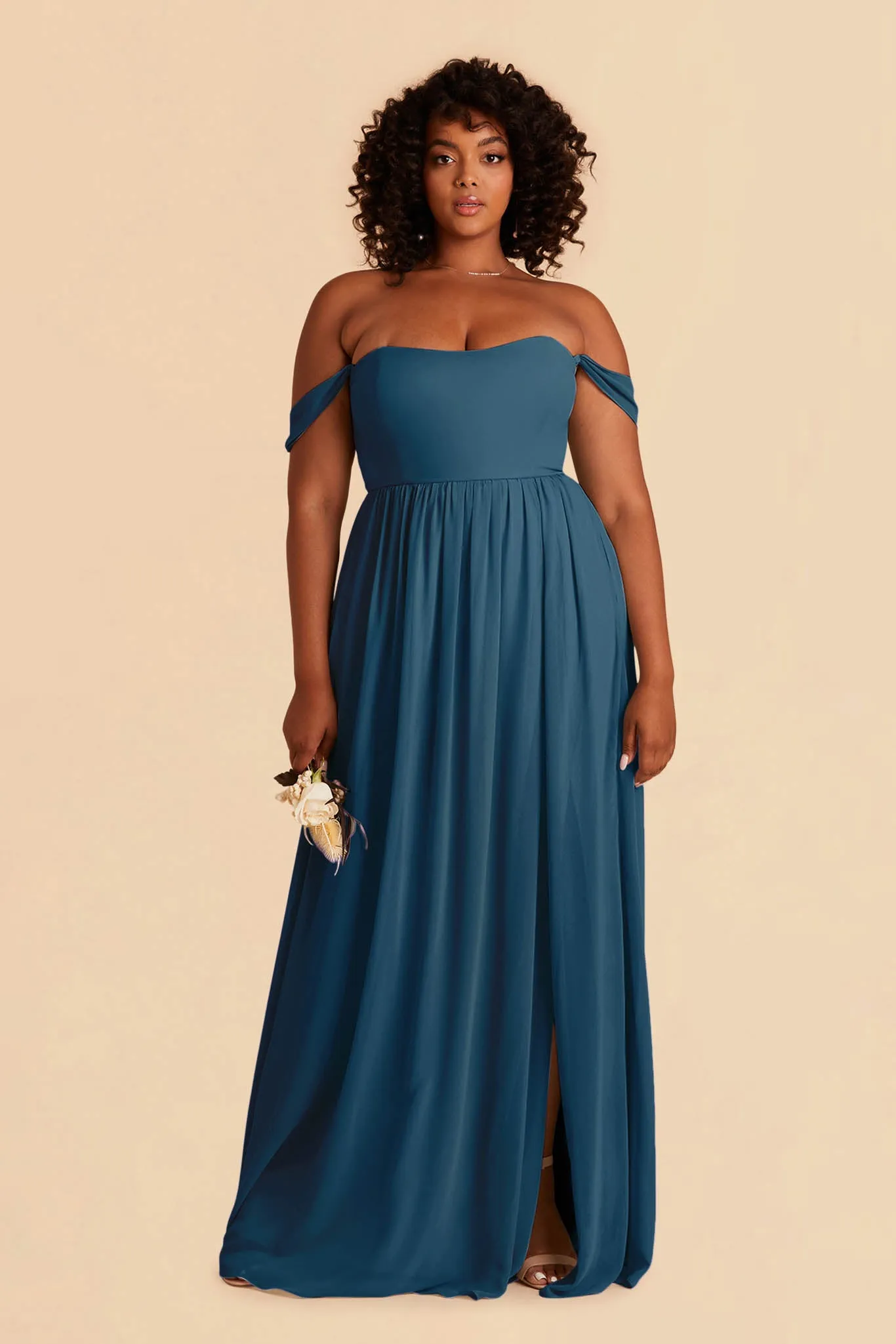 August Chiffon Dress - Dark Teal sold by Birdy Grey product image thumbnail 2