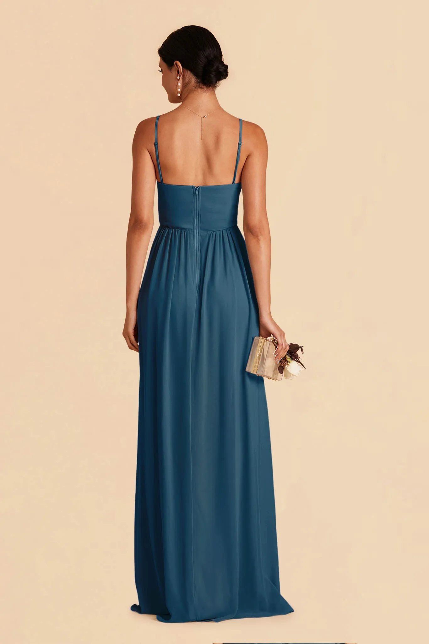 August Chiffon Dress - Dark Teal sold by Birdy Grey product image thumbnail 5