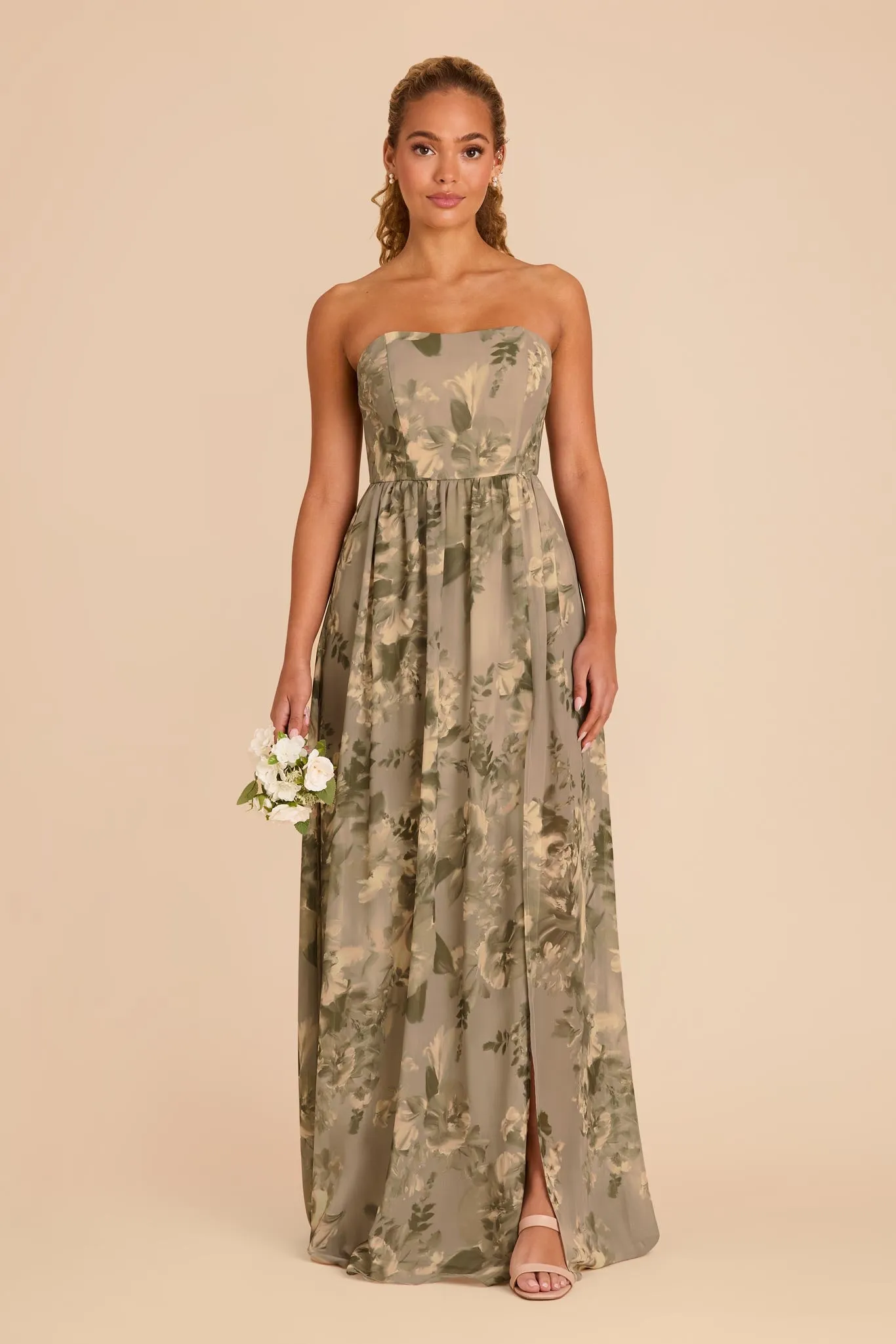 August Chiffon Dress - Doe Painted Botanics sold by Birdy Grey product image thumbnail 2