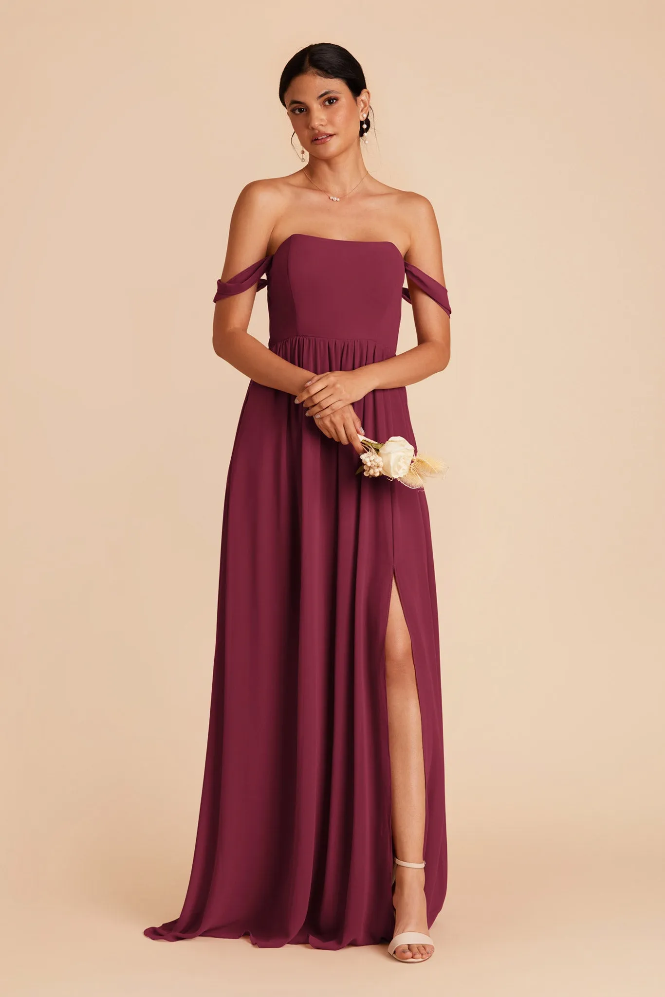 August Chiffon Dress - Berry sold by Birdy Grey product image thumbnail 4