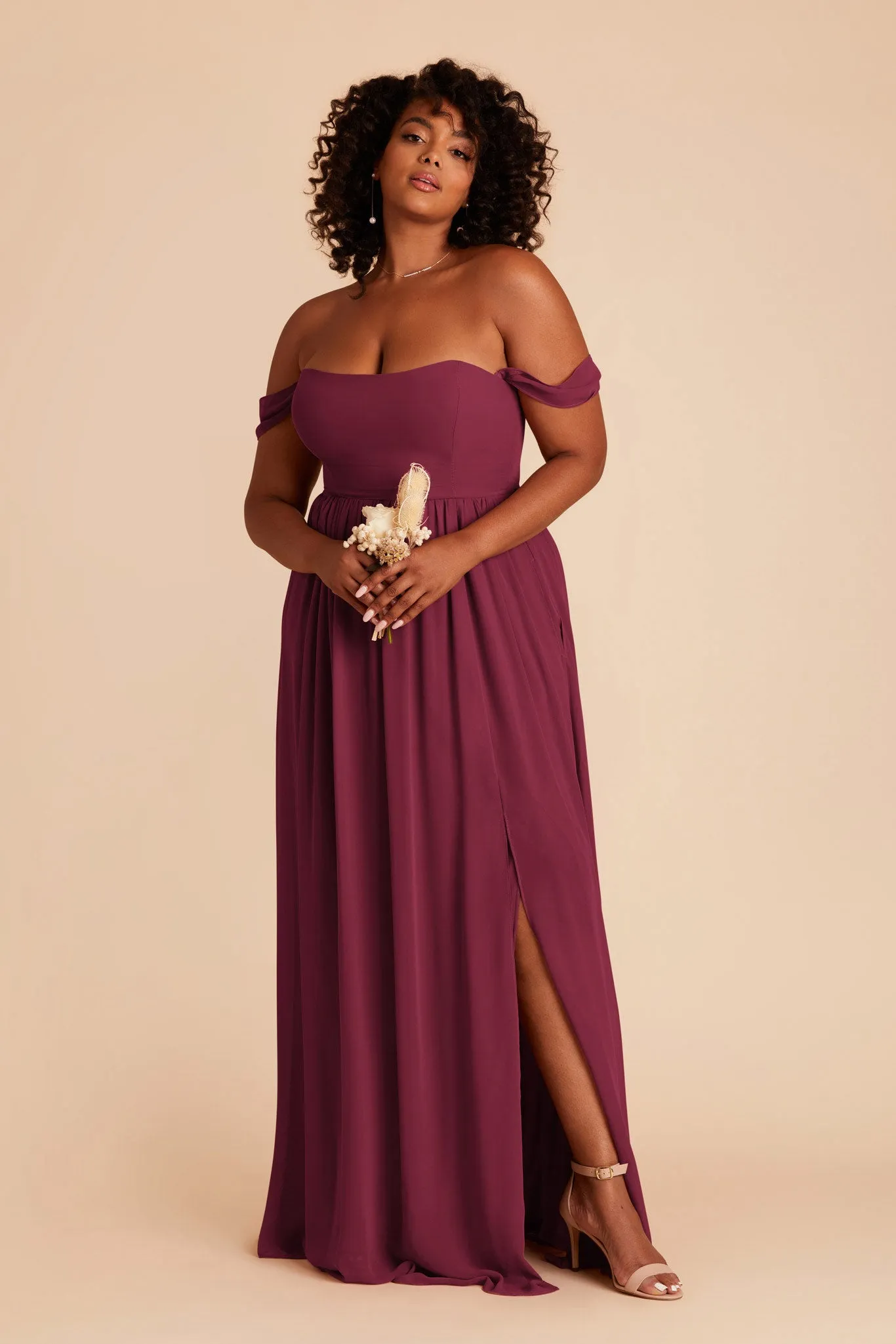 August Chiffon Dress - Berry sold by Birdy Grey product image thumbnail 2