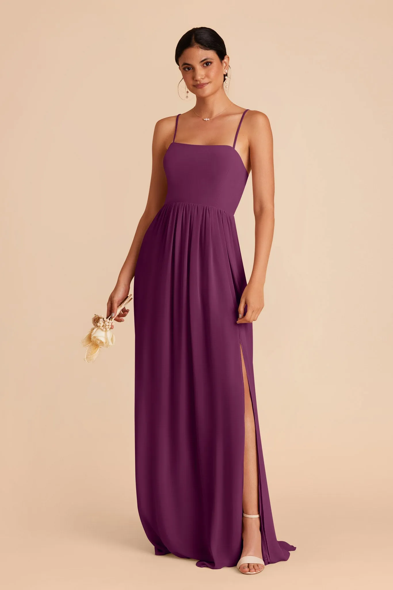 August Chiffon Dress - Fig sold by Birdy Grey