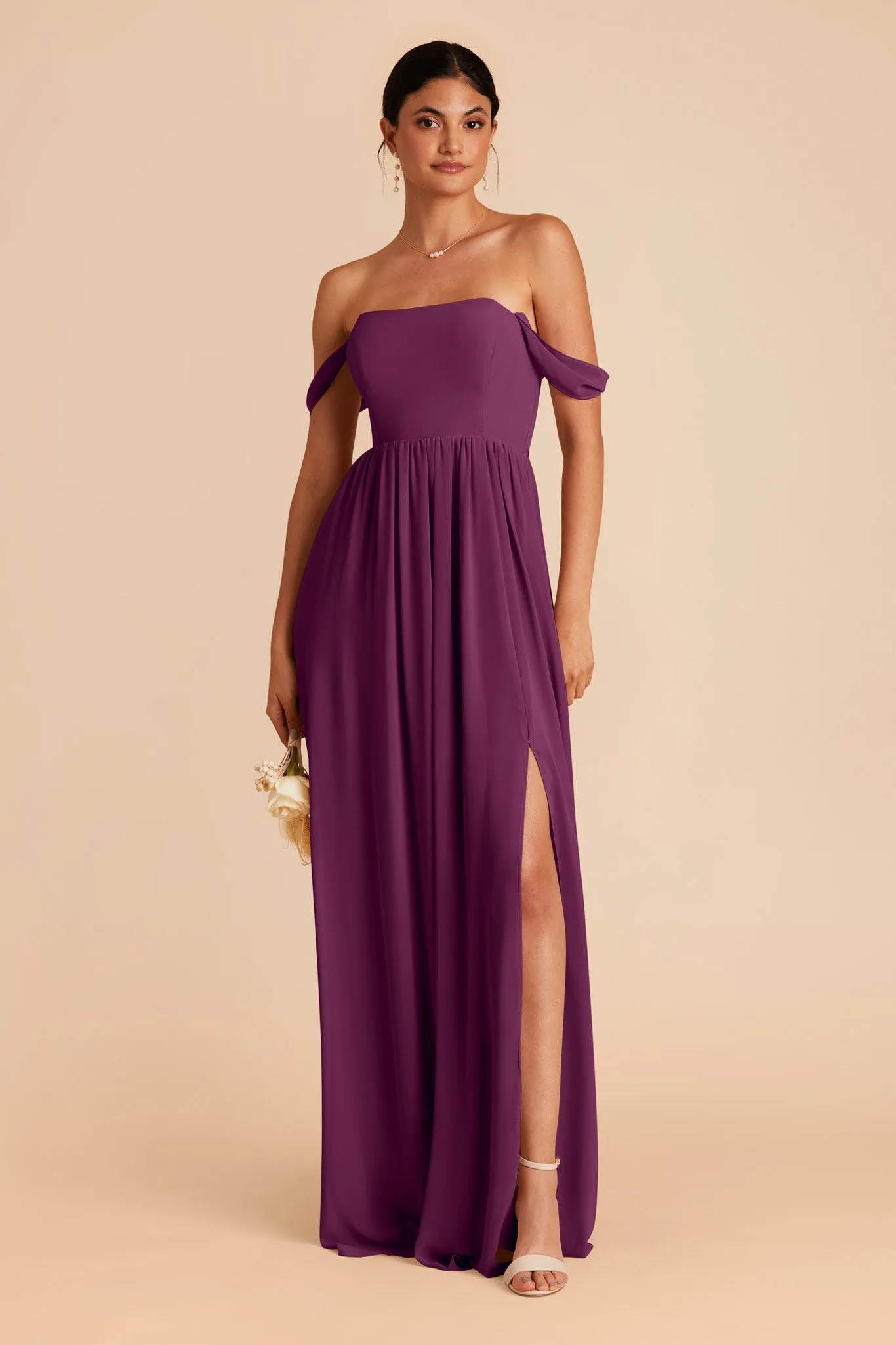 August Chiffon Dress - Fig sold by Birdy Grey product image thumbnail 3