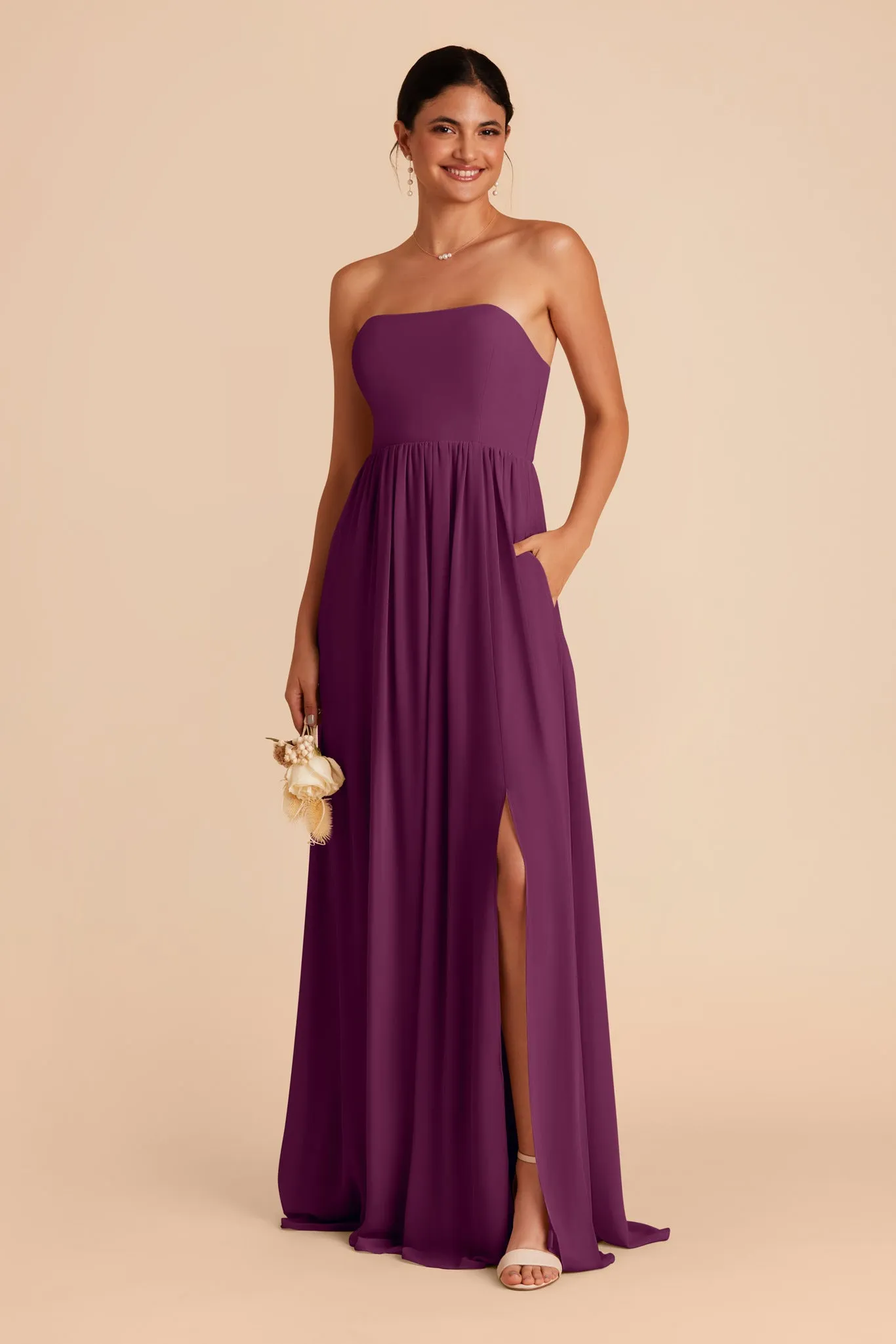 August Chiffon Dress - Fig sold by Birdy Grey product image thumbnail 4