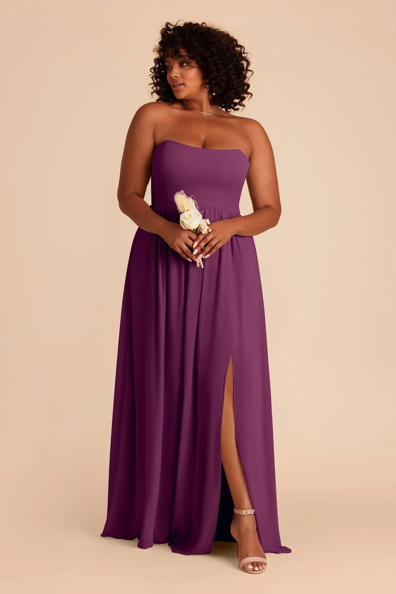 August Chiffon Dress - Fig sold by Birdy Grey product image thumbnail 2