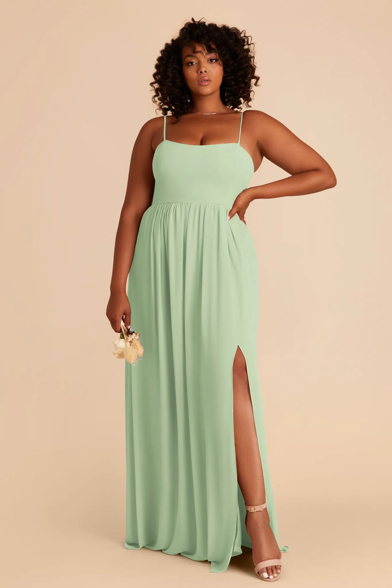 August Chiffon Dress - Pistachio sold by Birdy Grey product image thumbnail 2