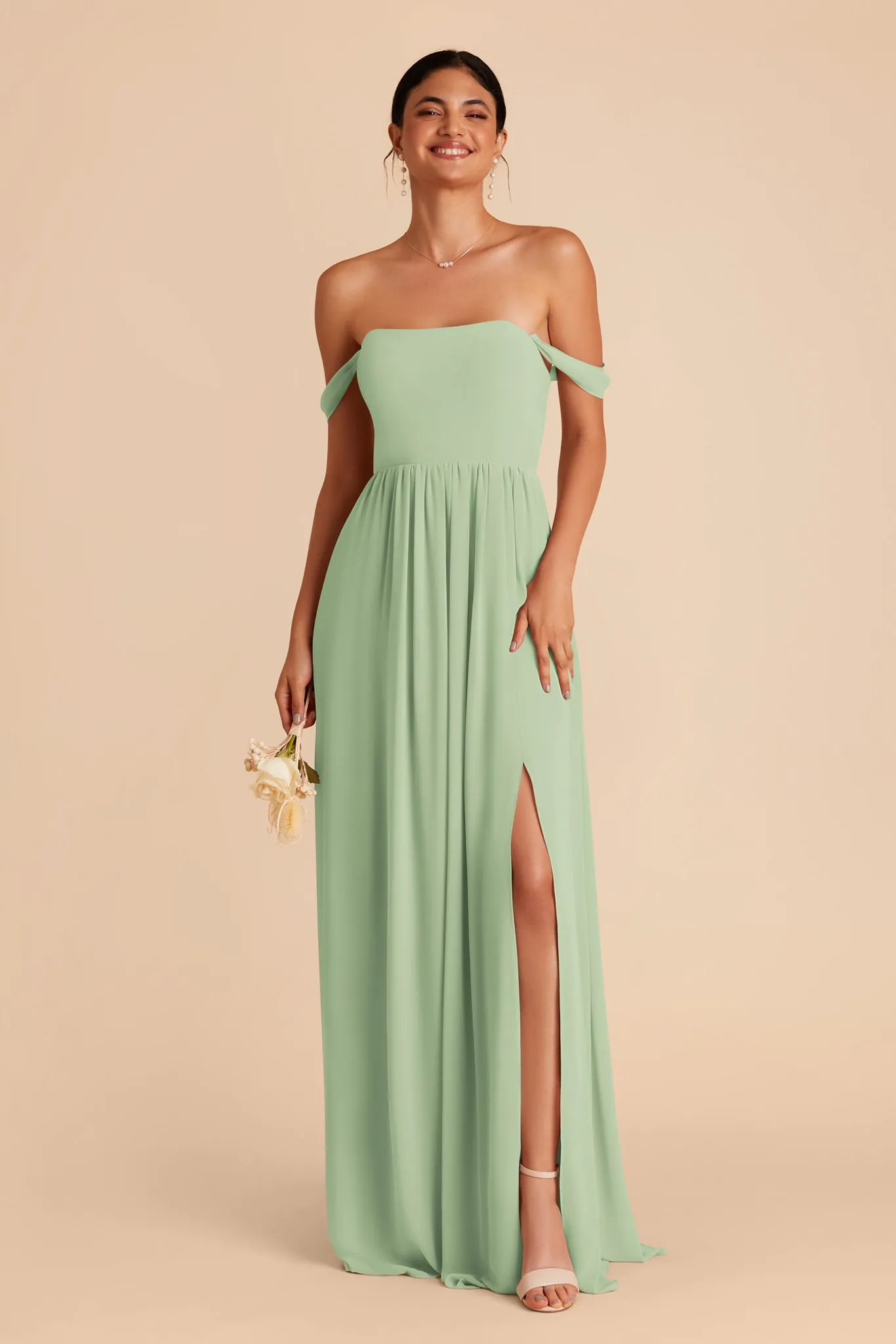 August Chiffon Dress - Pistachio sold by Birdy Grey product image thumbnail 3