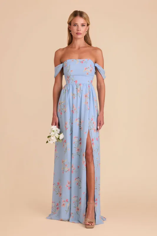 August Chiffon Dress - Periwinkle Blue Le Fleur sold by Birdy Grey