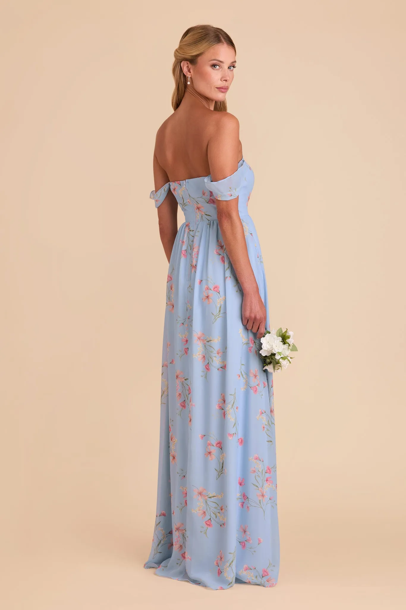 August Chiffon Dress - Periwinkle Blue Le Fleur sold by Birdy Grey product image thumbnail 5