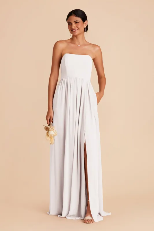 August Chiffon Dress - White sold by Birdy Grey